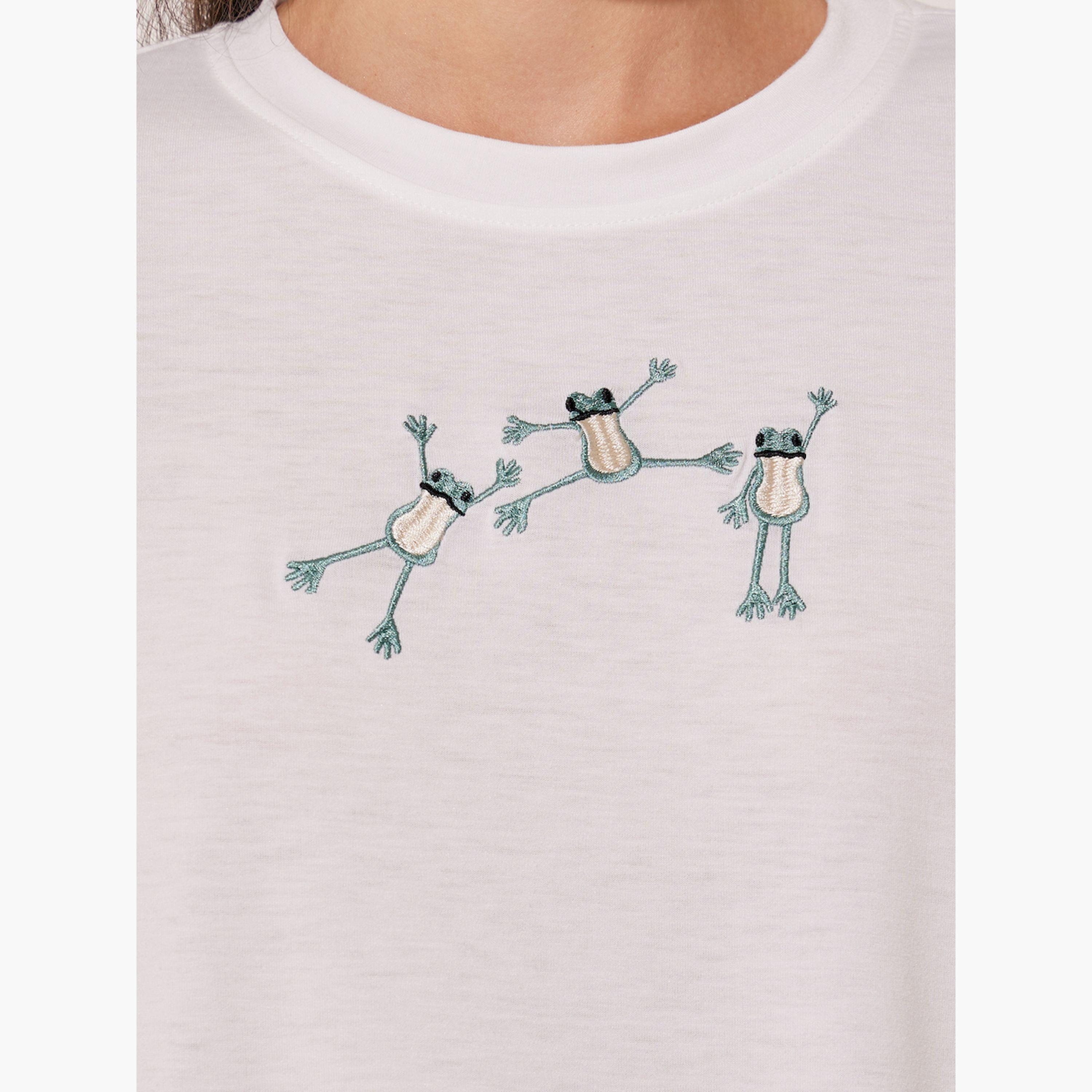 Styli Graphic Printed Round Neck T-shirt-women-clothing-tshirts-image-4