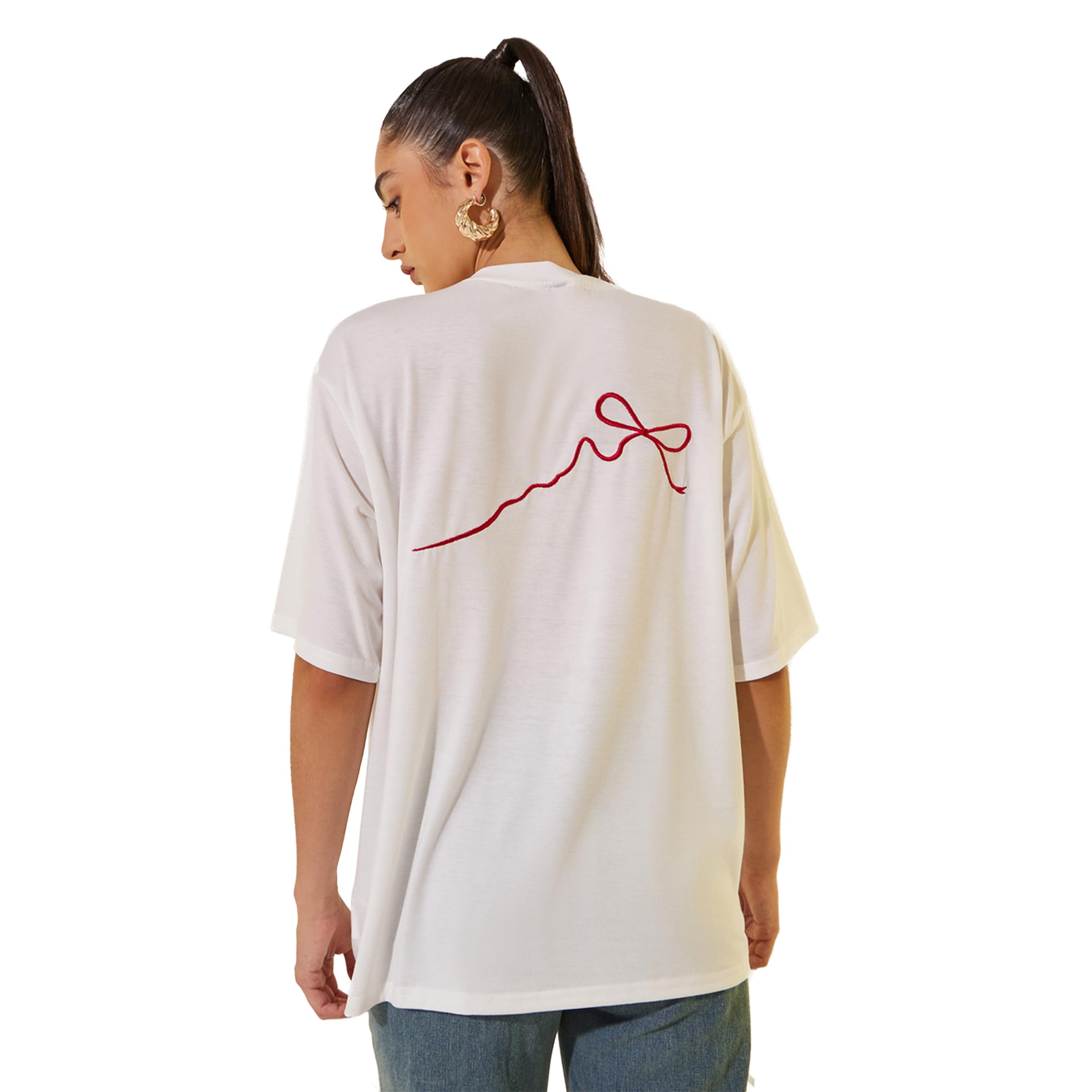 Styli Embroidered Round Neck Short Sleeves T-Shirt-women-clothing-tshirts-image-5