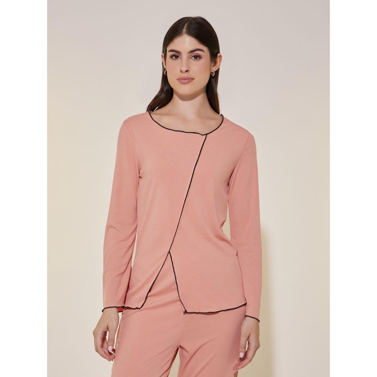 طقم بيجاما من بنطال وتيشيرت بأكمام طويلة-women-clothing-nightwear-pyjamas-longsets-image-3