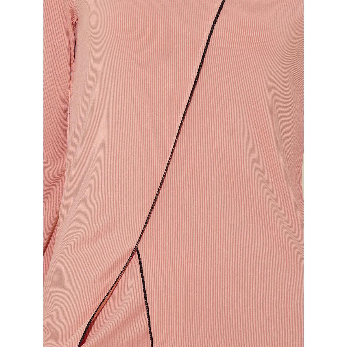 Styli Edge Rib Long Sleeve T-Shirt And Pajama Set-women-clothing-nightwear-pyjamas-longsets-image-4