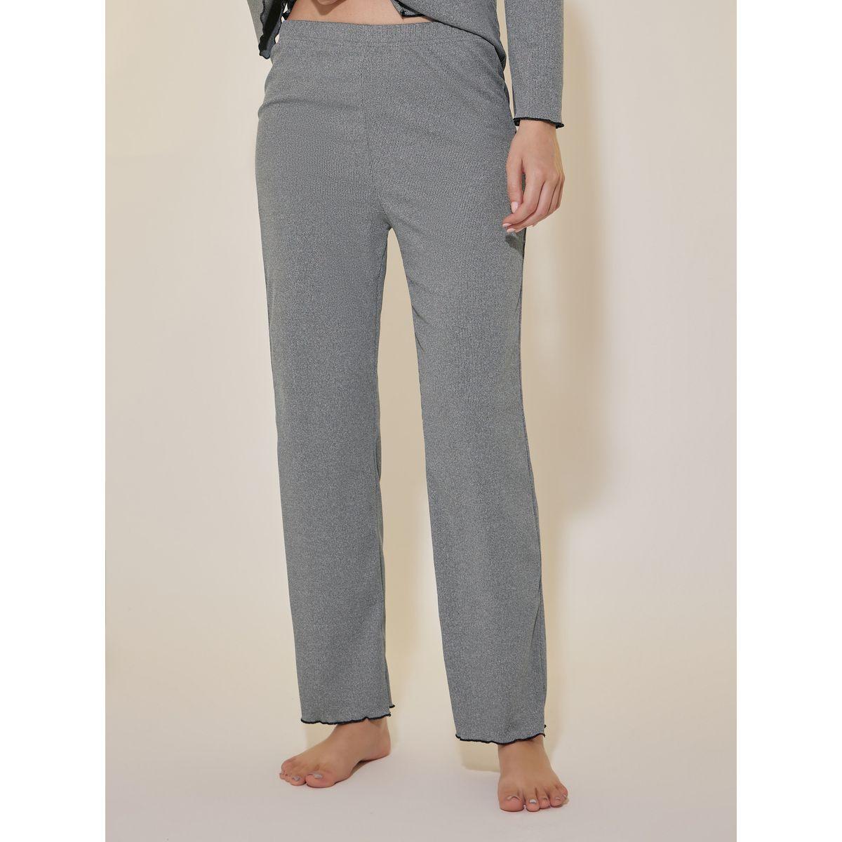 Styli Knitted Long Sleeve T-shirt & Straight Pajama Set-women-clothing-nightwear-pyjamas-longsets-image-5