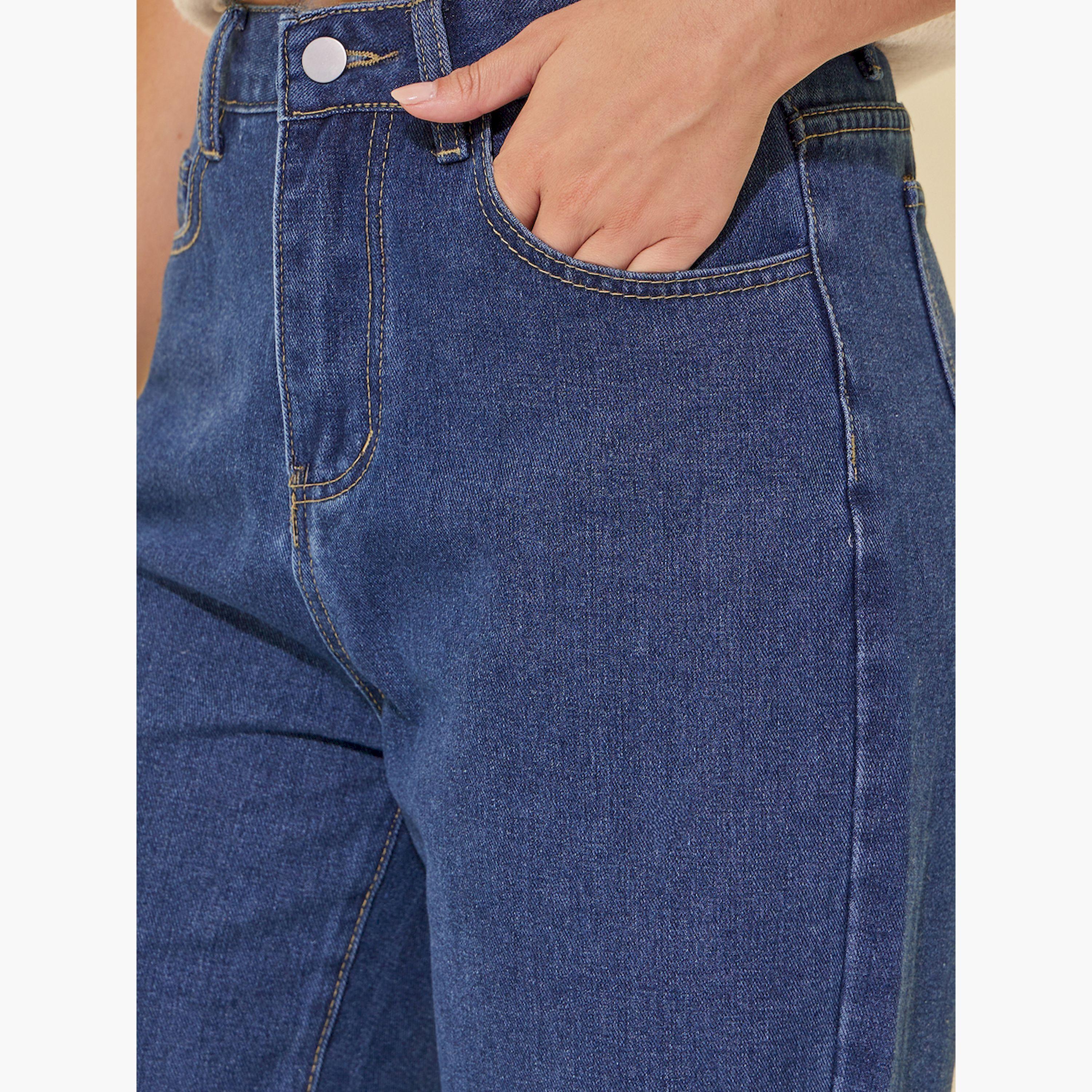 Styli Mid Rise Solid Wide Leg Jeans-women-clothing-bottoms-jeans-image-3