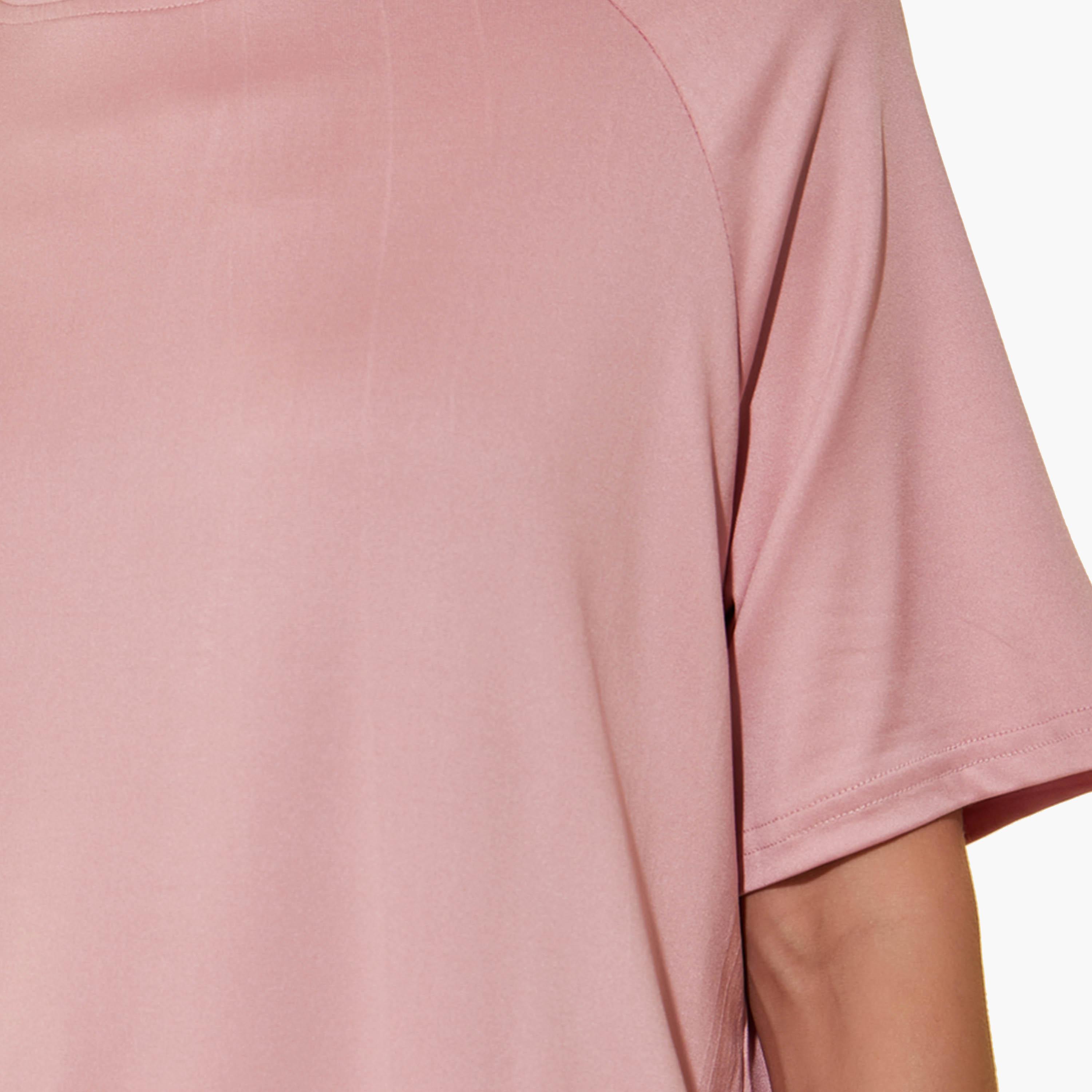 Styli Round Neck Short Sleeve T-Shirt and Joggers Set-women-clothing-nightwear-pyjamas-longsets-image-3