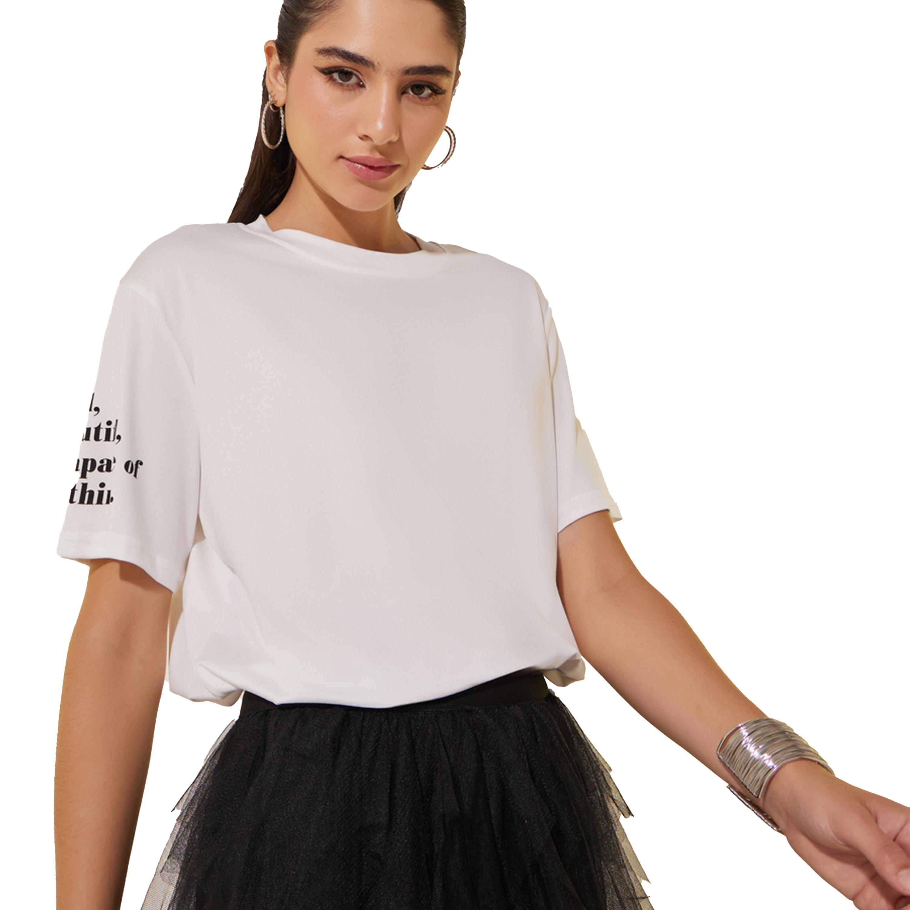 Styli Round Neck Short Sleeve Slogan T-Shirt-women-clothing-tshirts-image-3
