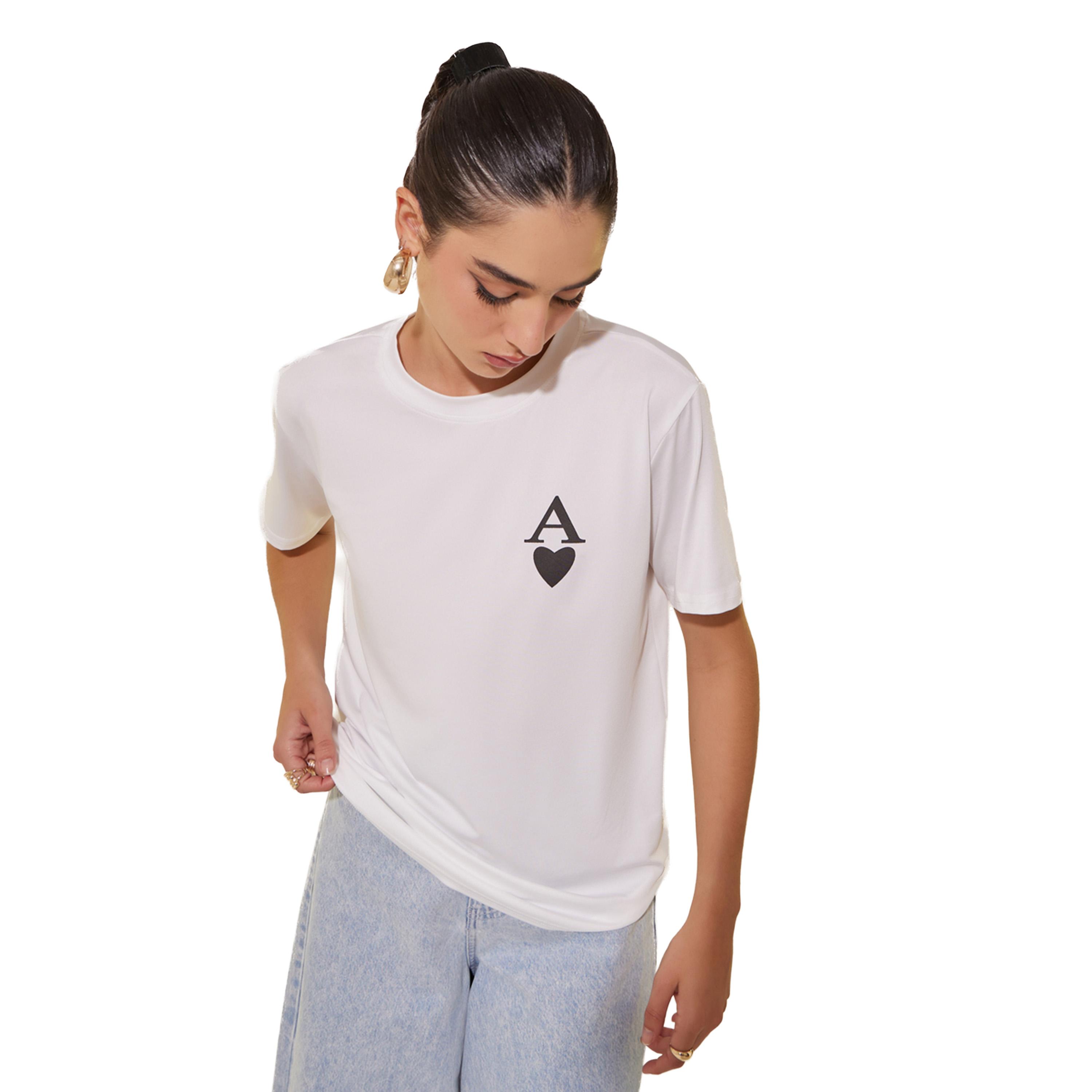 Styli Graphic Logo Print Round Neck T-Shirt-women-clothing-tshirts-image-1