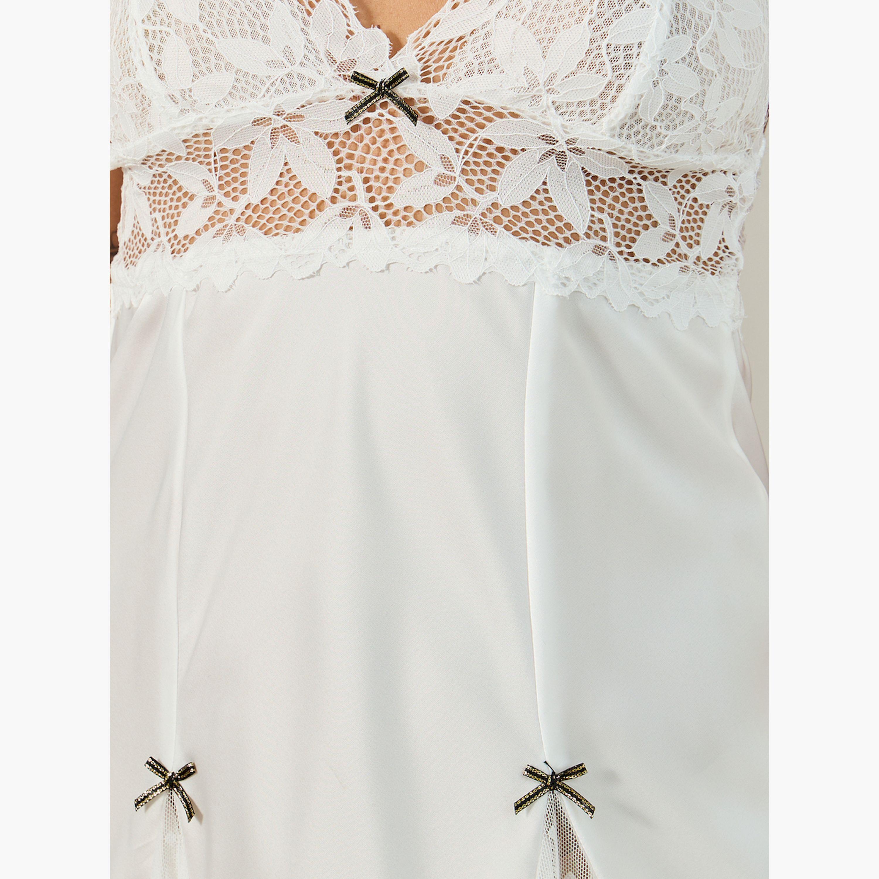 Styli Lace Babydoll Lingerie-women-clothing-lingerie-babydollsandbodysuits-image-2