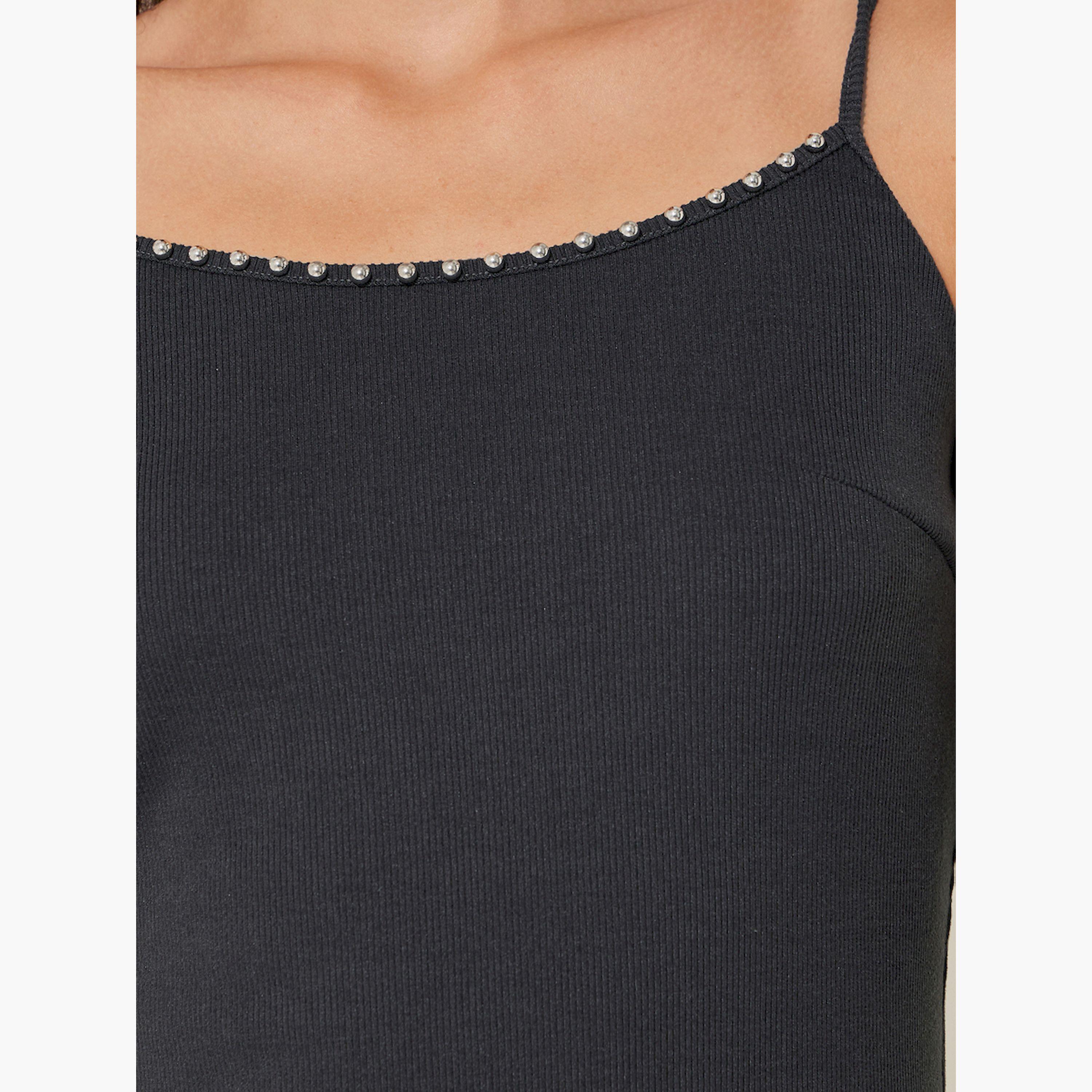 Styli Solid Knitted Buttoned Cardigan and Dress Set-women-clothing-coordsets-image-5