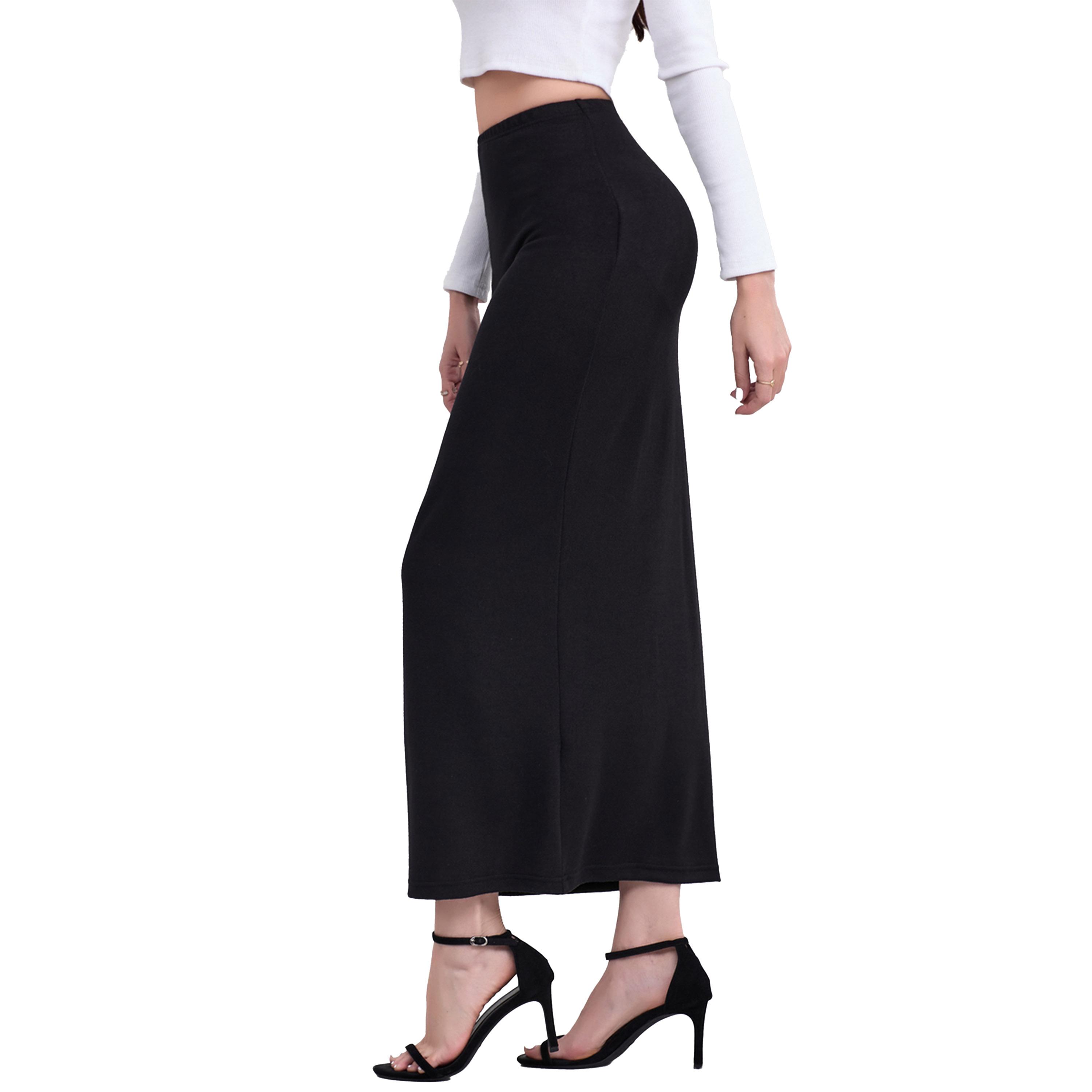 Styli Solid Bodycon High Rise Maxi Skirt-women-clothing-bottoms-skirts-image-4