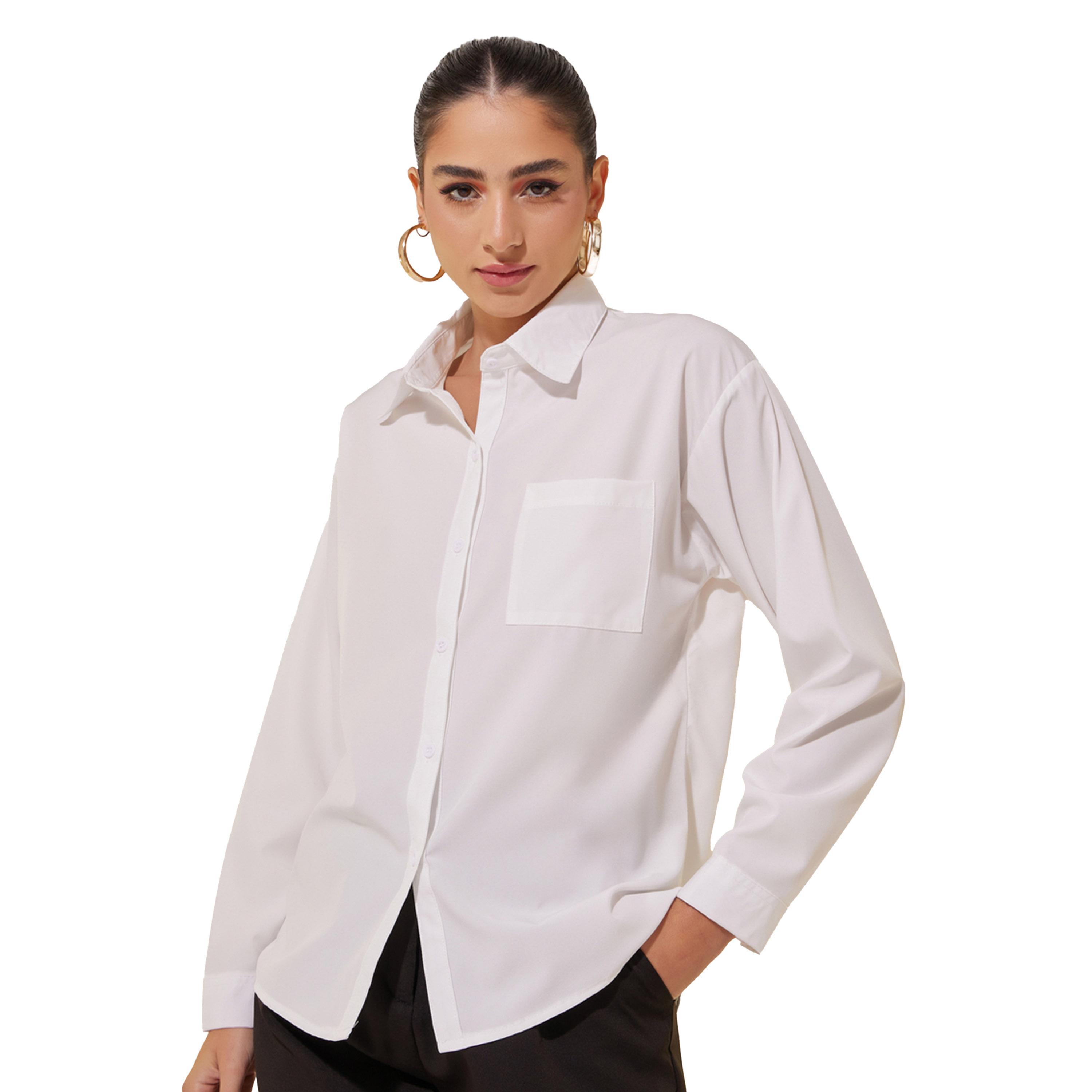 Take Two Solid Pocket Detail Oversize Shirt-women-clothing-shirtsandblouses-shirts-image-3