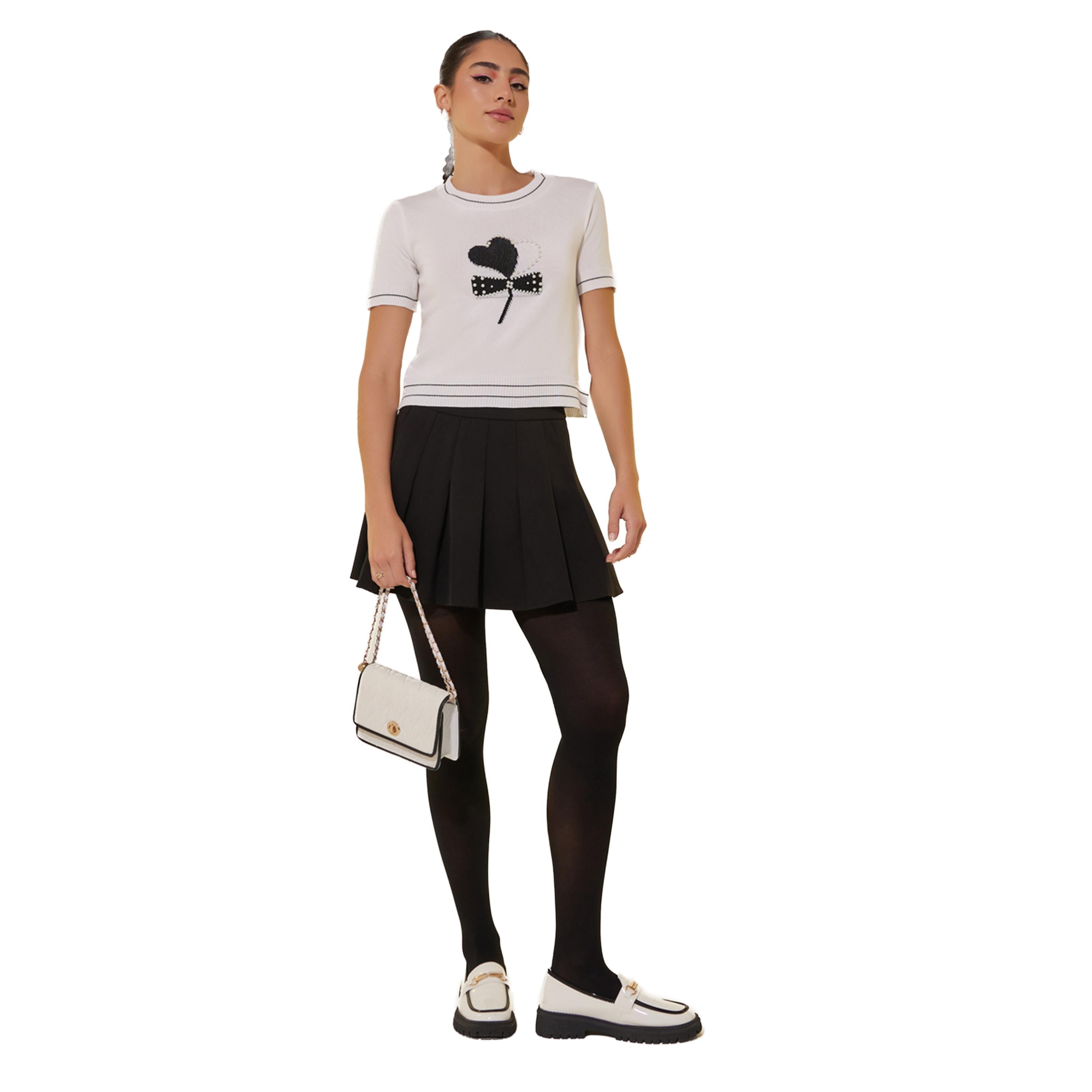Styli Graphic Printed Round Neck  T-Shirt-women-clothing-tshirts-image-2