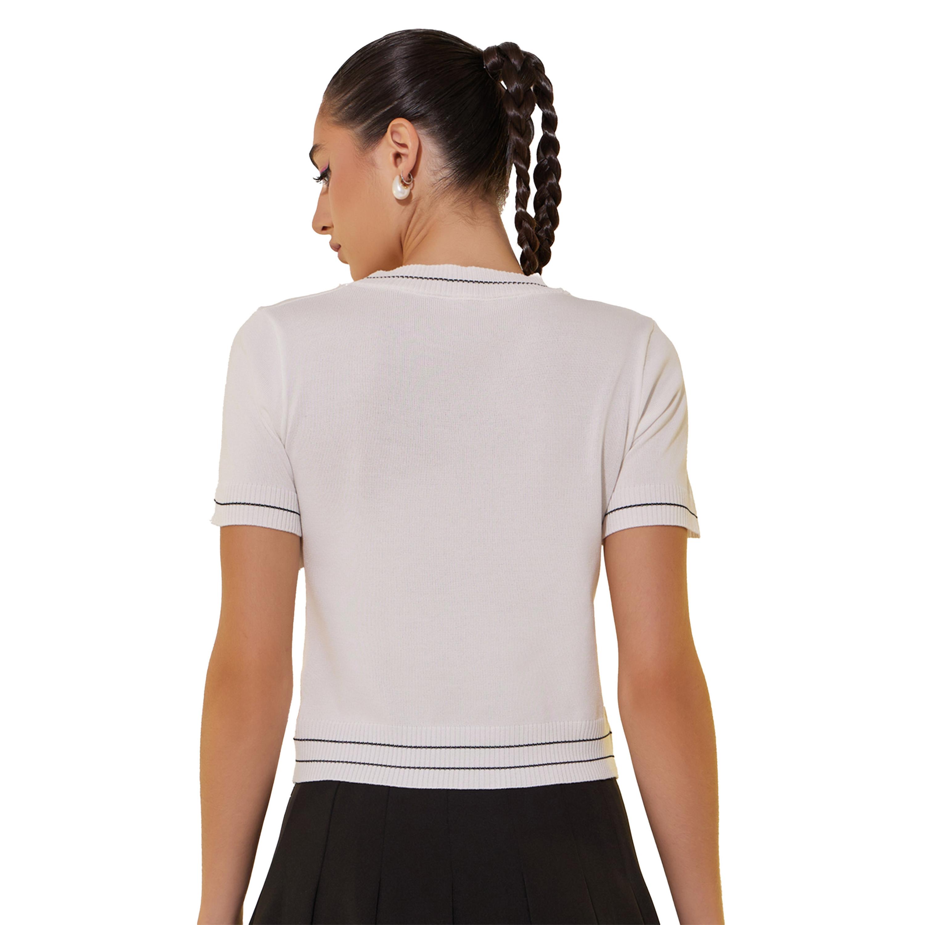 Styli Graphic Printed Round Neck  T-Shirt-women-clothing-tshirts-image-4
