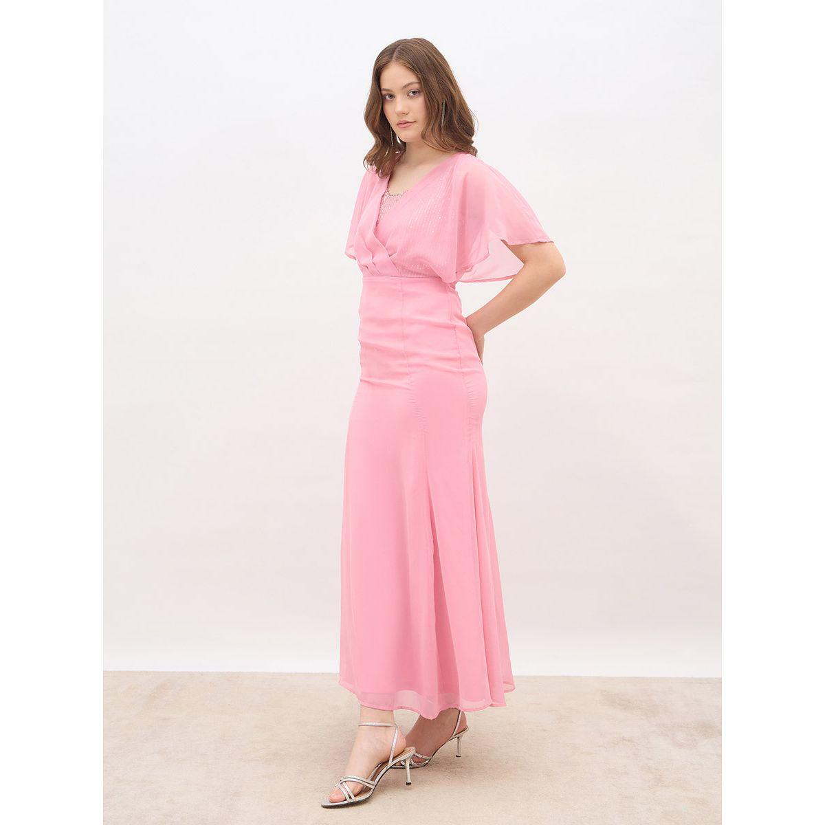 فستان طويل بحافة واسعة ومنمق بالترتر-women-clothing-dresses-image-3