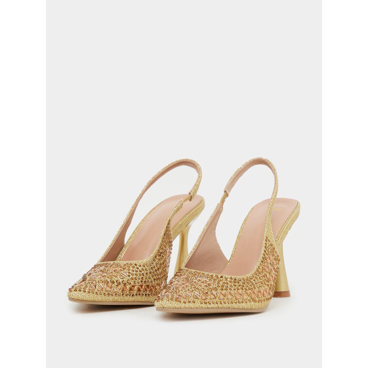 Styli Embellished Pointed Toe Stiletto Heel Slingback Shoes-women-shoes-heels-image-3