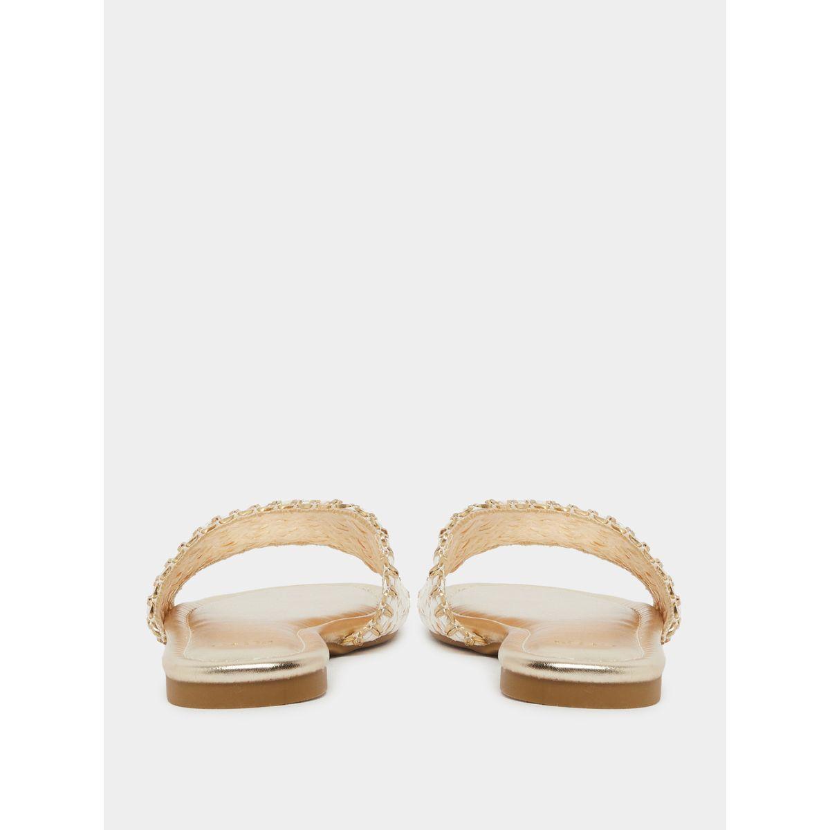 Styli Woven Design Open Toe Flat Sandals-women-shoes-sandals-flats-image-4