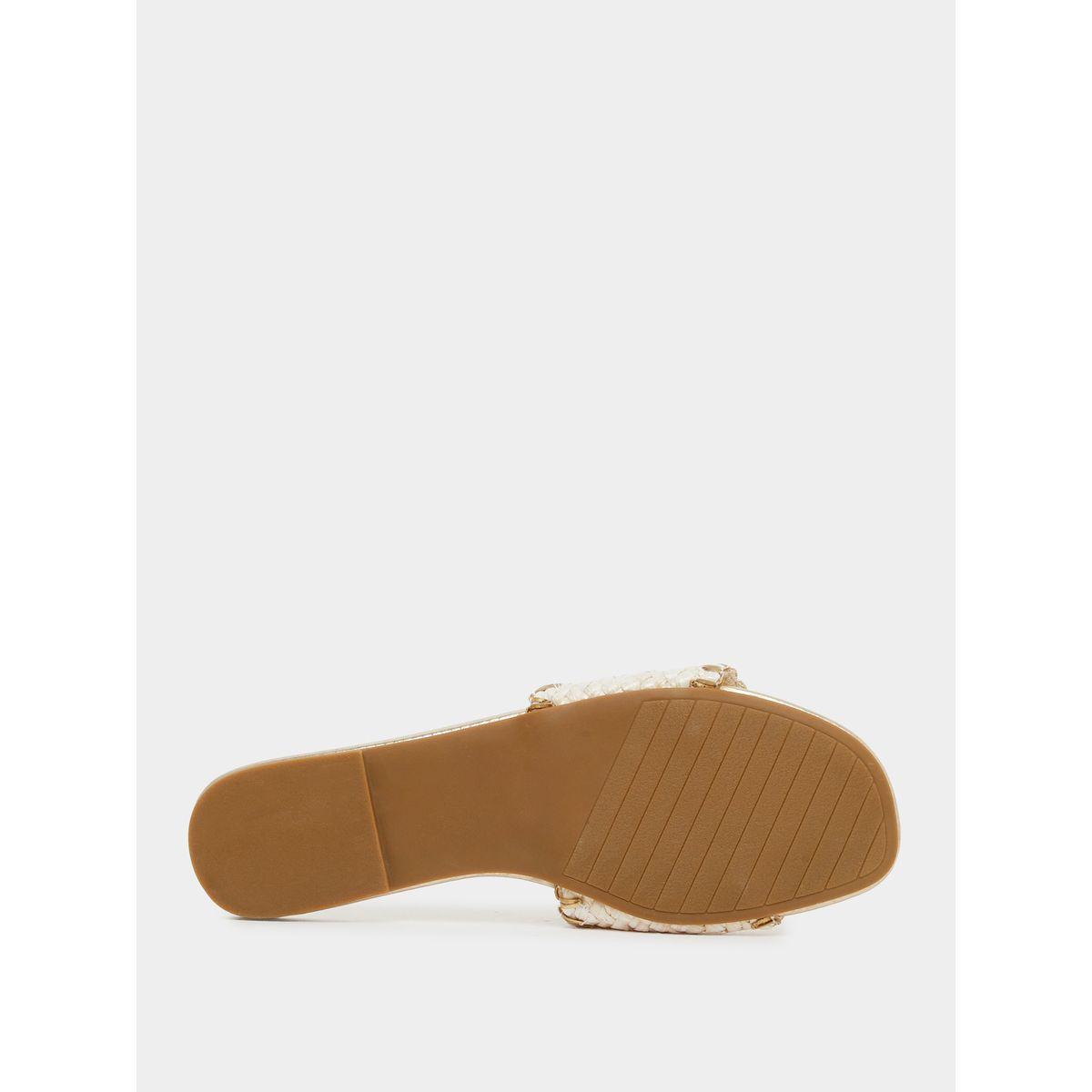 Styli Woven Design Open Toe Flat Sandals-women-shoes-sandals-flats-image-6