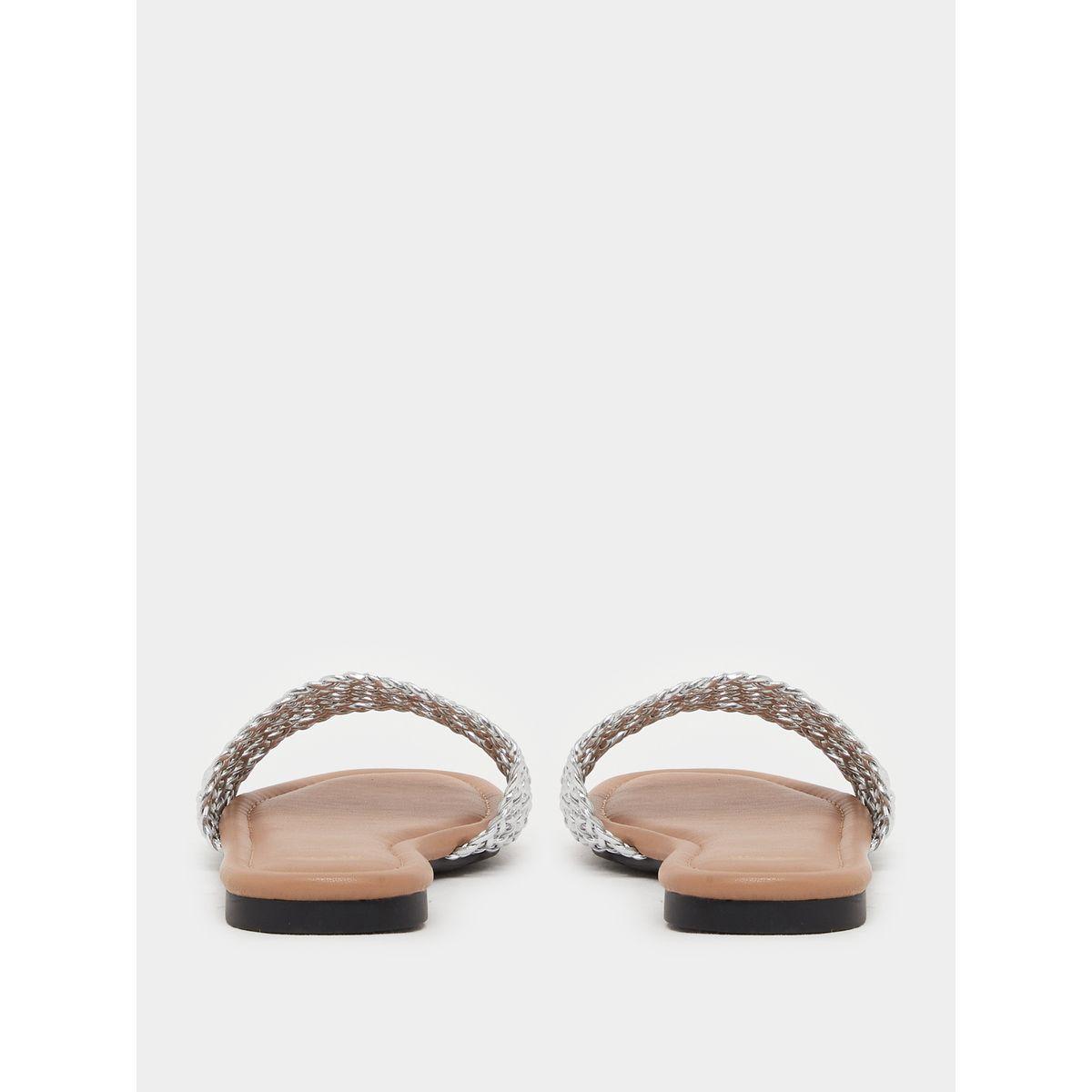 Styli Woven Design Open Toe Flat Sandals-women-shoes-sandals-flats-image-4