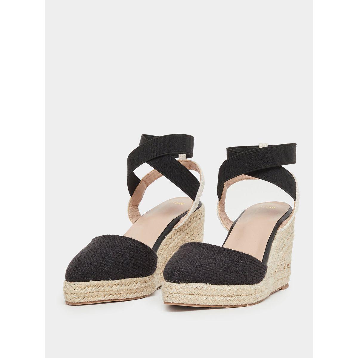 Styli Elasticated Strap Espadrille Wedge Sandals-women-shoes-sandals-heeled-image-2