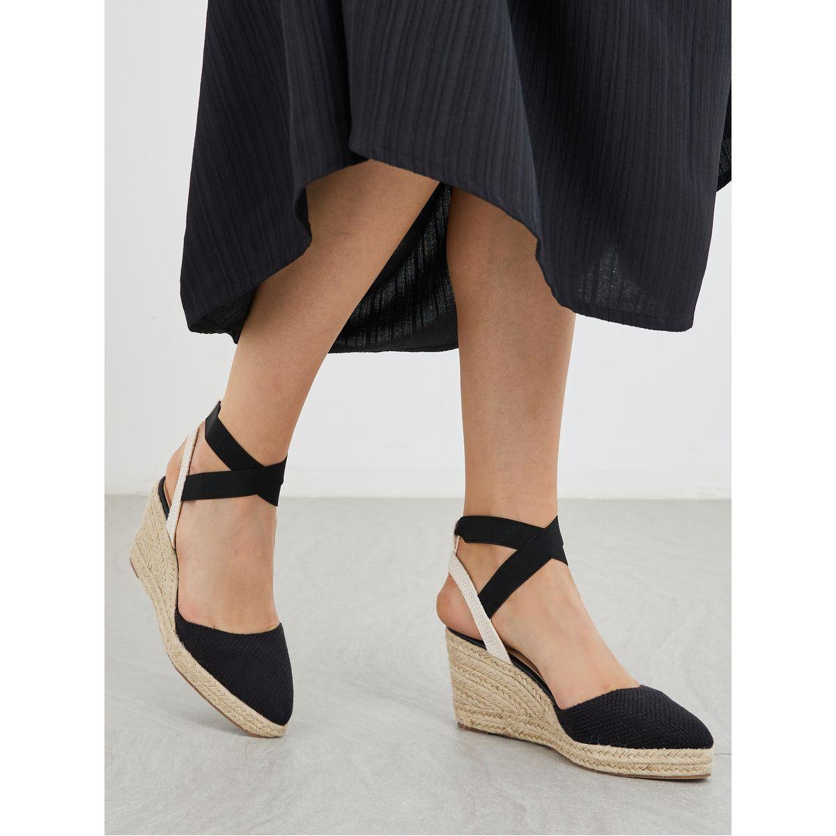 Styli Elasticated Strap Espadrille Wedge Sandals-women-shoes-sandals-heeled-image-7