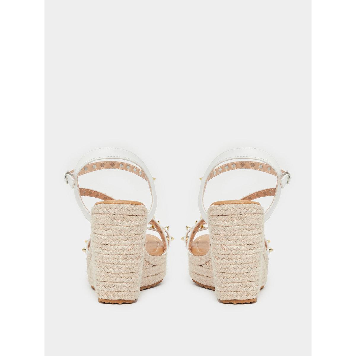 Styli Studded Strappy Espadrille Wedge Heel Sandals-women-shoes-sandals-heeled-image-4