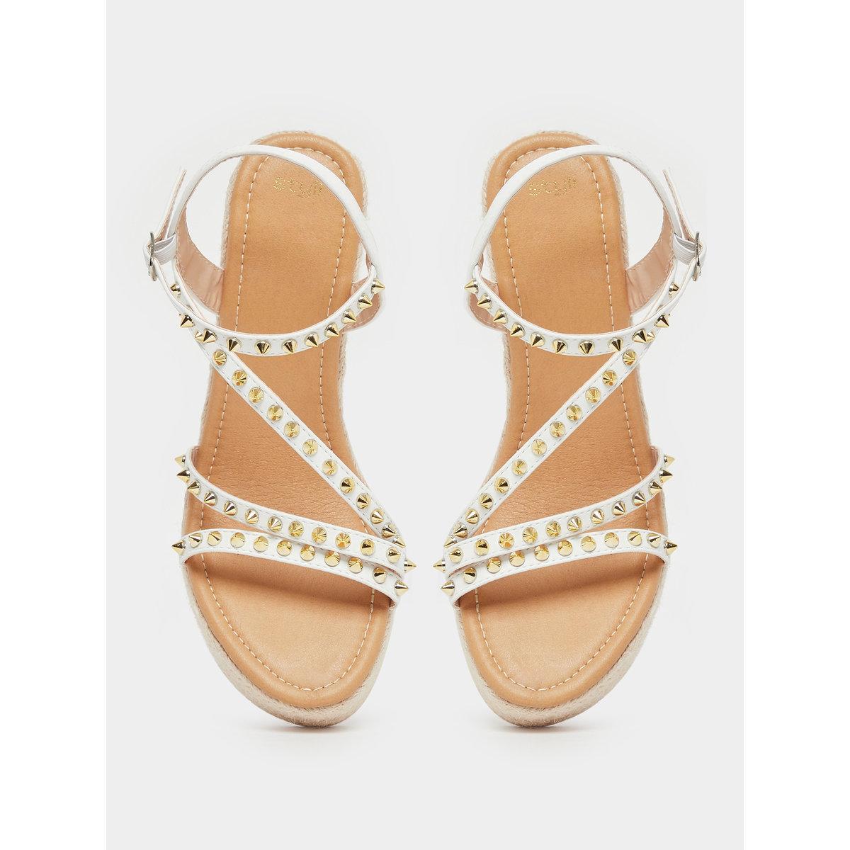 Styli Studded Strappy Espadrille Wedge Heel Sandals-women-shoes-sandals-heeled-image-5