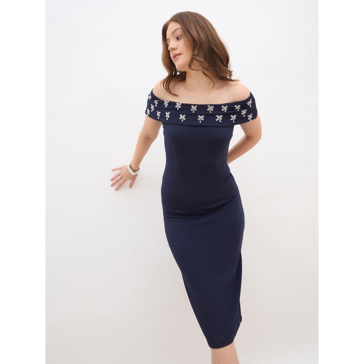 فستان ميدي منمق بأكتاف مكشوفة-women-clothing-dresses-image-6