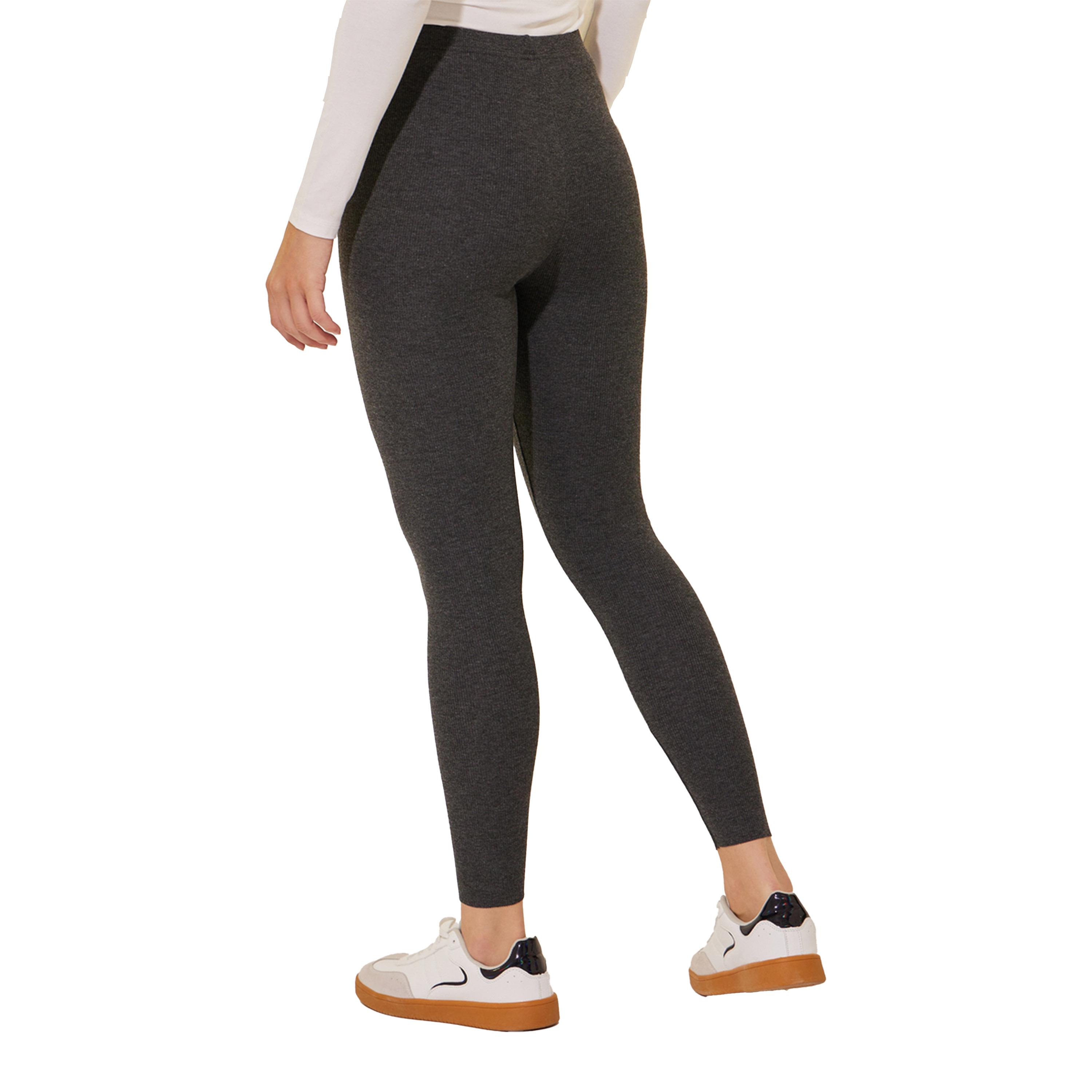 Styli Solid Elasticated Waistband Basic Leggings-women-clothing-bottoms-leggings-image-4