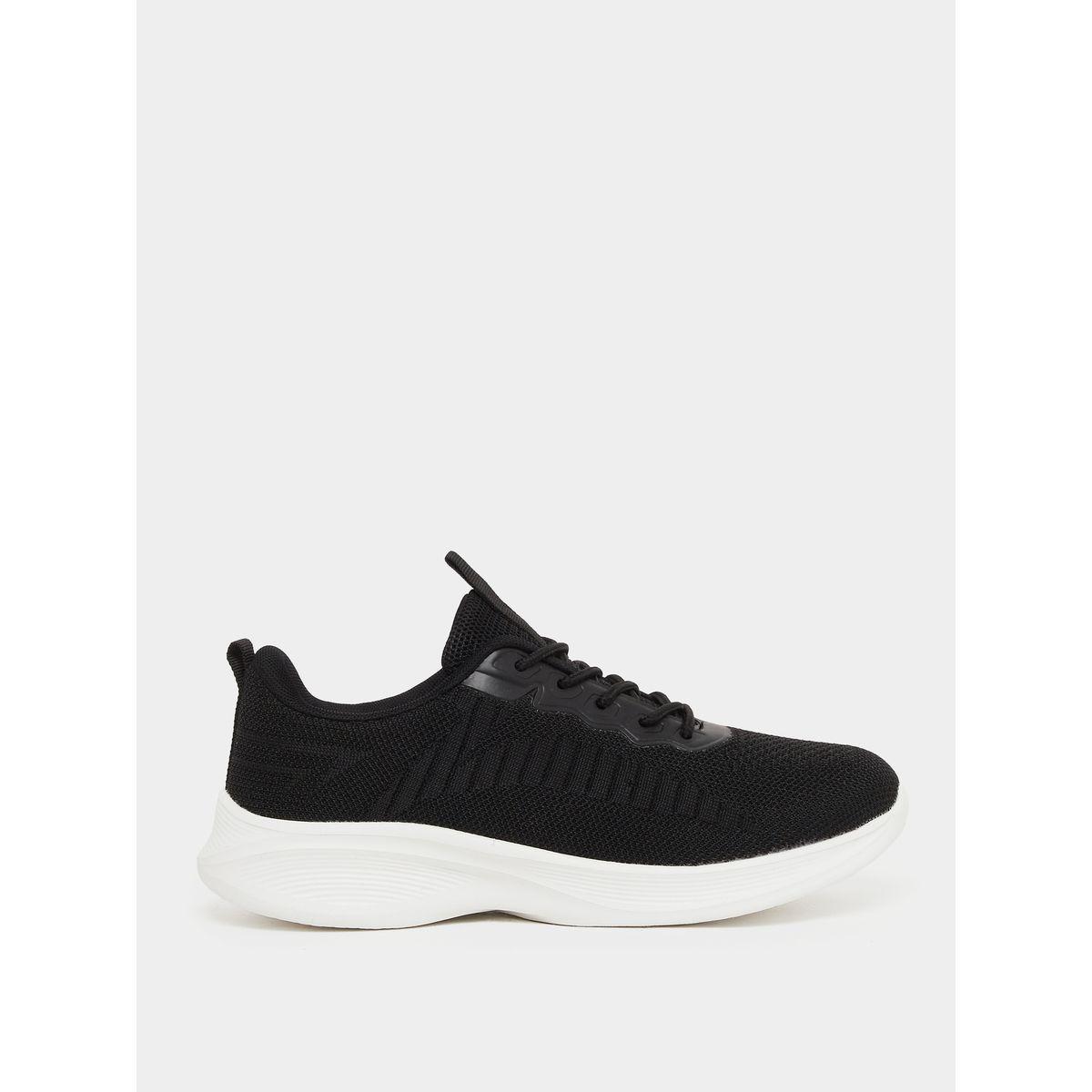 Styli Textured Lace Up Running Shoes-women-shoes-sneakers-image-1