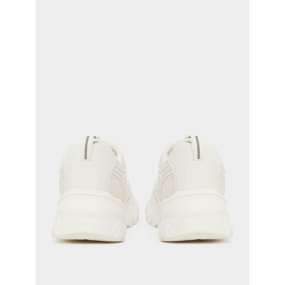 Styli Chunky Sole Lace Up Panelled Sneakers-women-shoes-sneakers-image-4