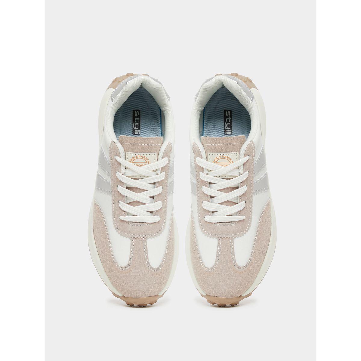 Styli Retro Panelled Lace Up Sneaker-women-shoes-sneakers-image-5