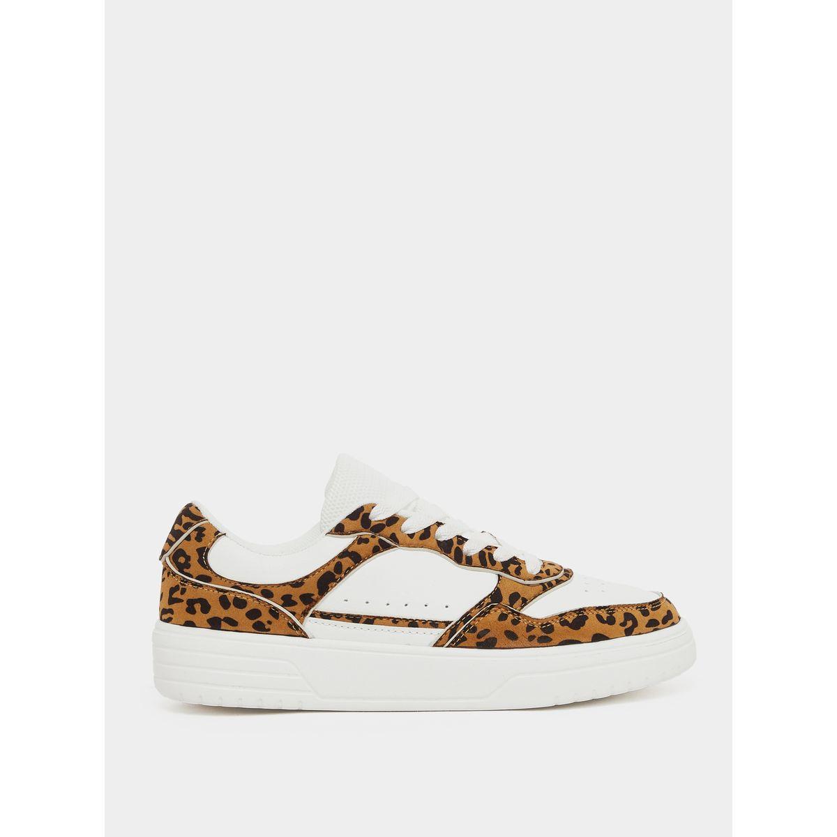Styli Leopard Print Lace Up Sneaker-women-shoes-sneakers-image-1