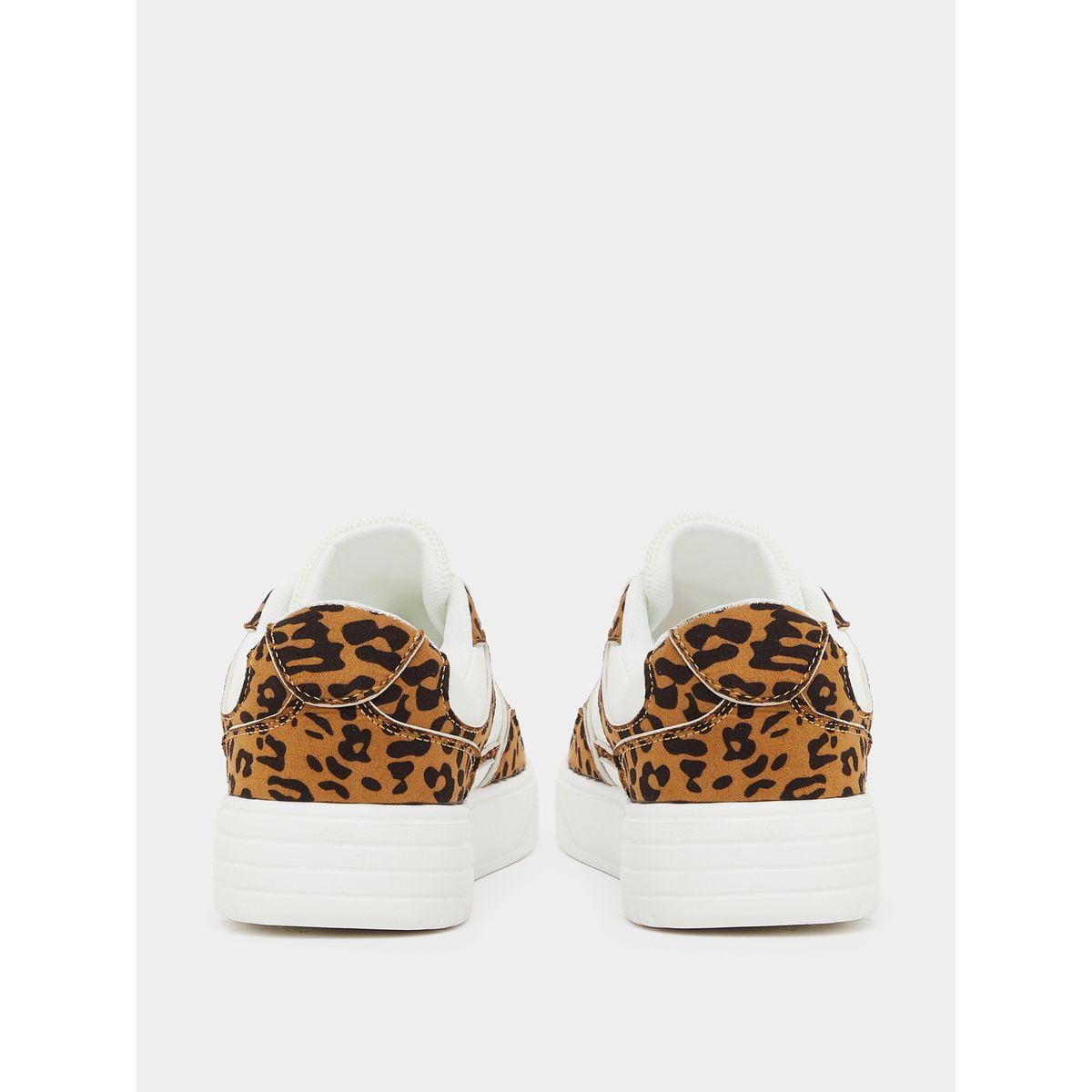 Styli Leopard Print Lace Up Sneaker-women-shoes-sneakers-image-4