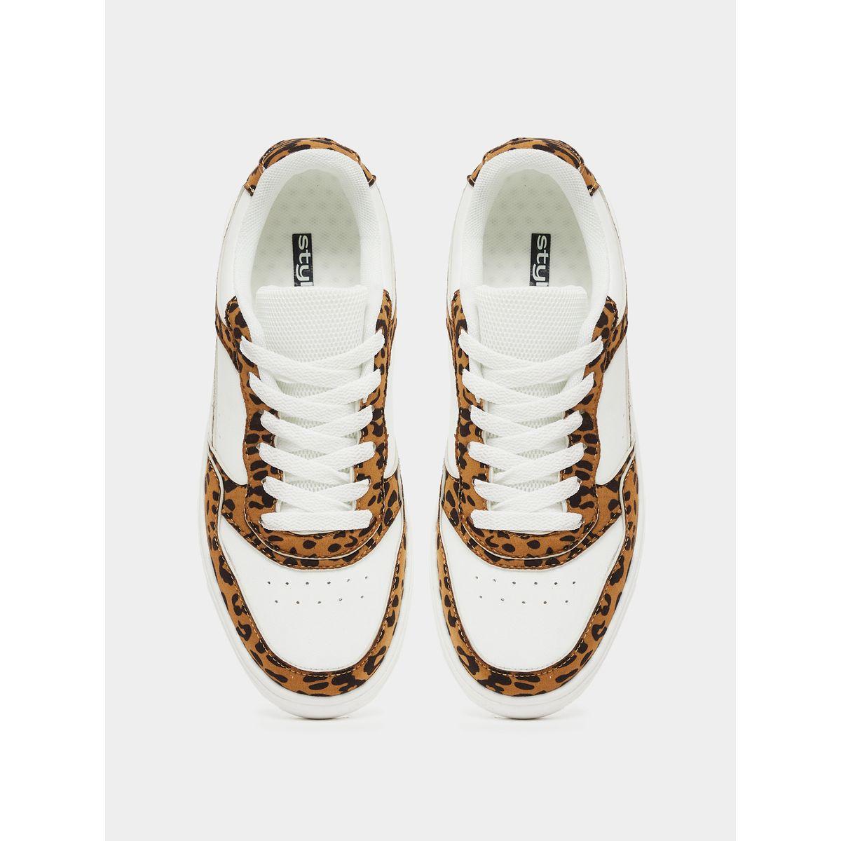 Styli Leopard Print Lace Up Sneaker-women-shoes-sneakers-image-5