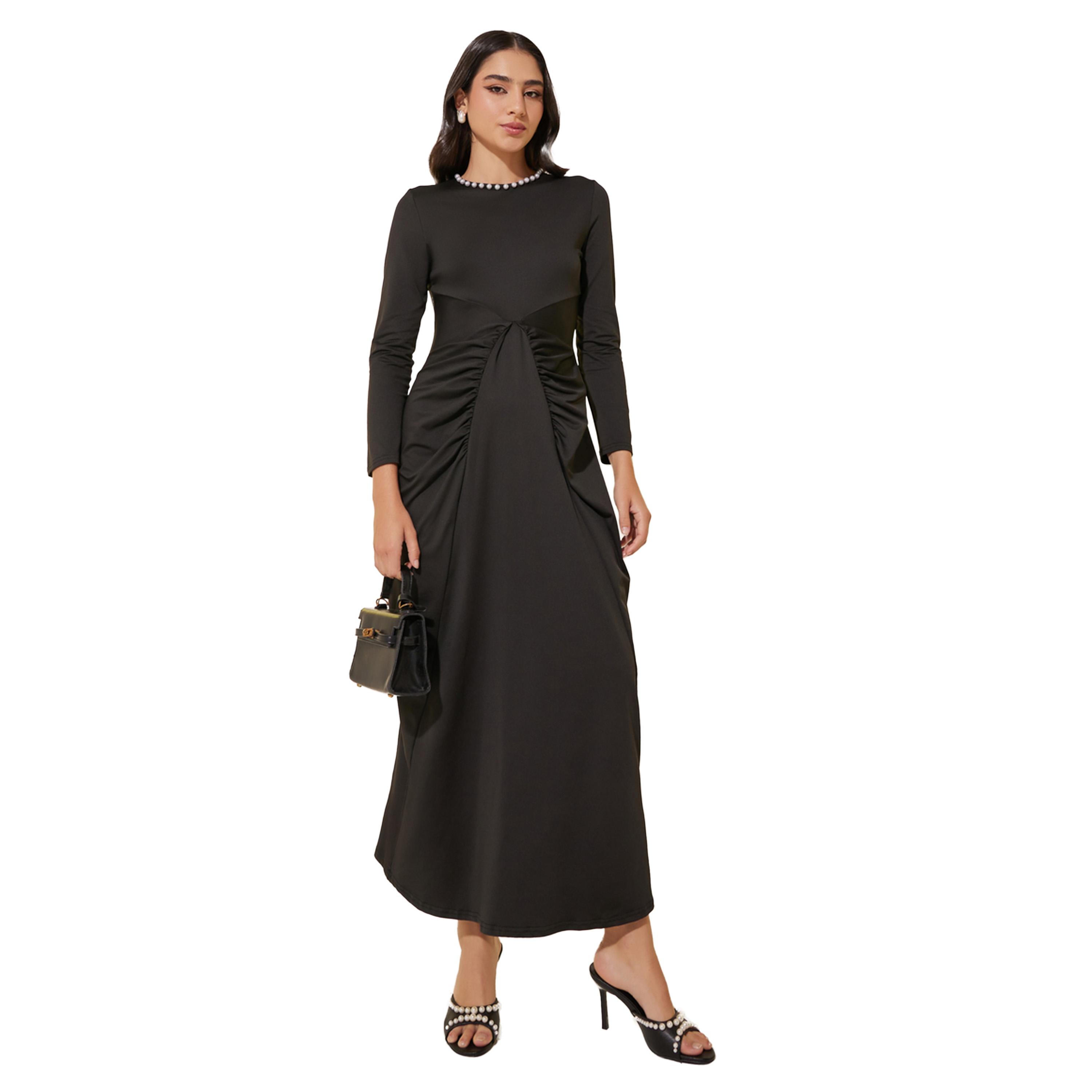 ستايلي -  فستان ماكسي على شكل حرف A-women-clothing-dresses-image-2
