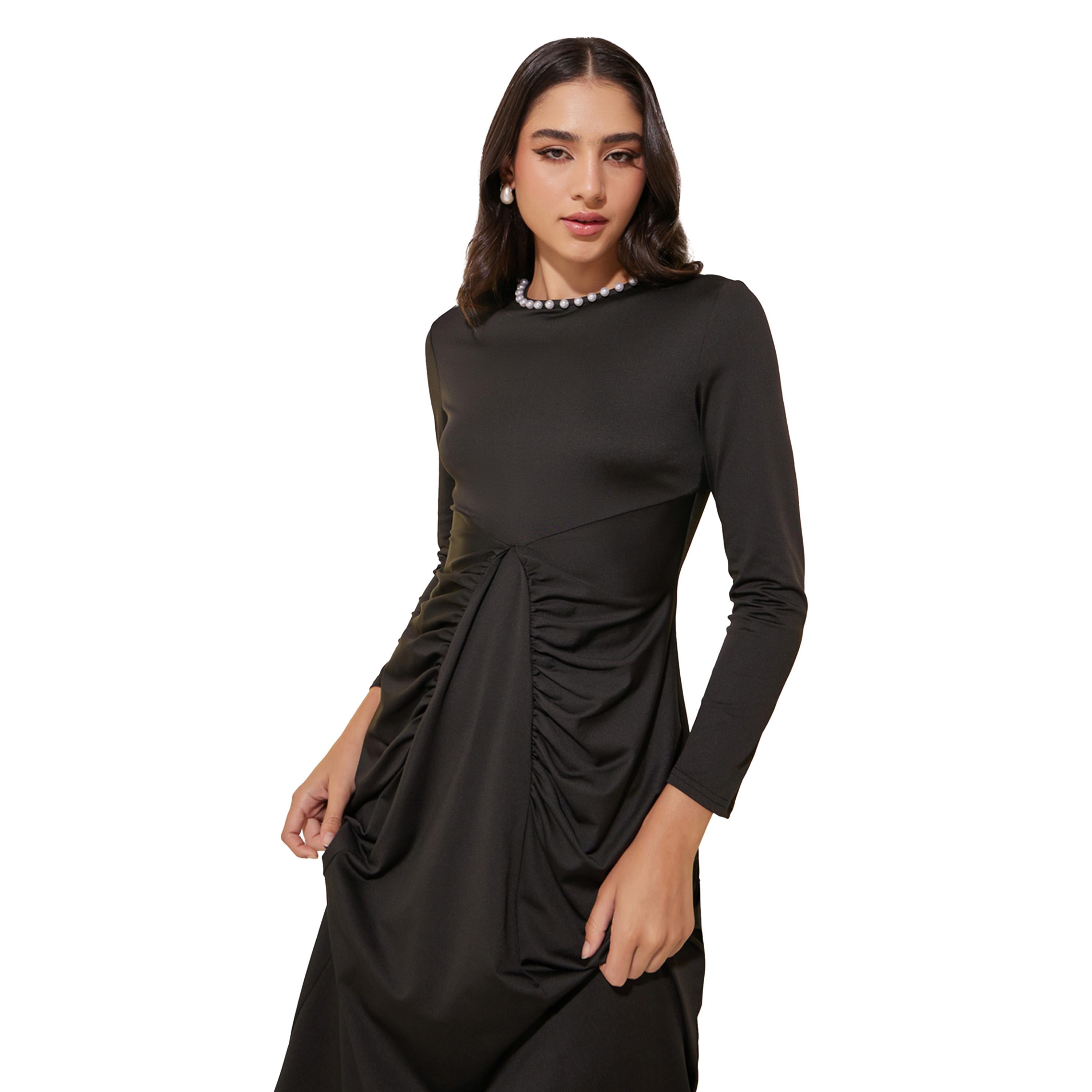 ستايلي -  فستان ماكسي على شكل حرف A-women-clothing-dresses-image-3