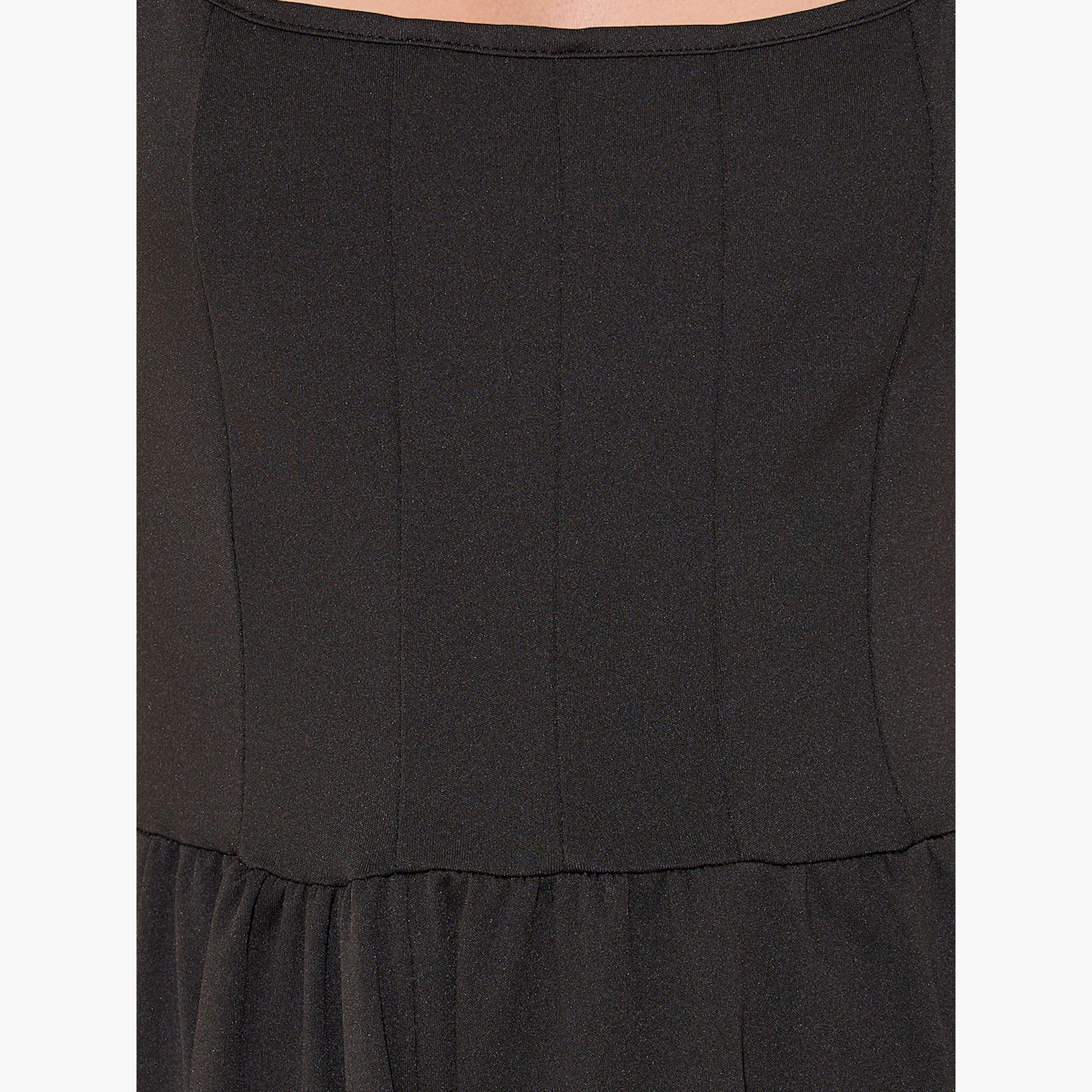 ستايلي - فستان ميدي بدون أكمام برقبة مربعة وقصة A-women-clothing-dresses-image-4