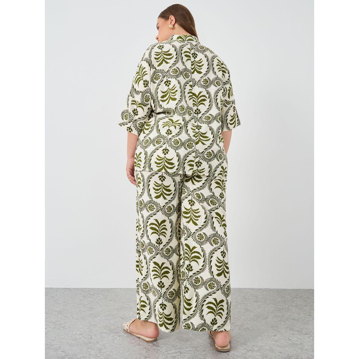 Styli Plus Size Oversized Shirt and Pants Co-Ords-women-clothing-dresses-image-5