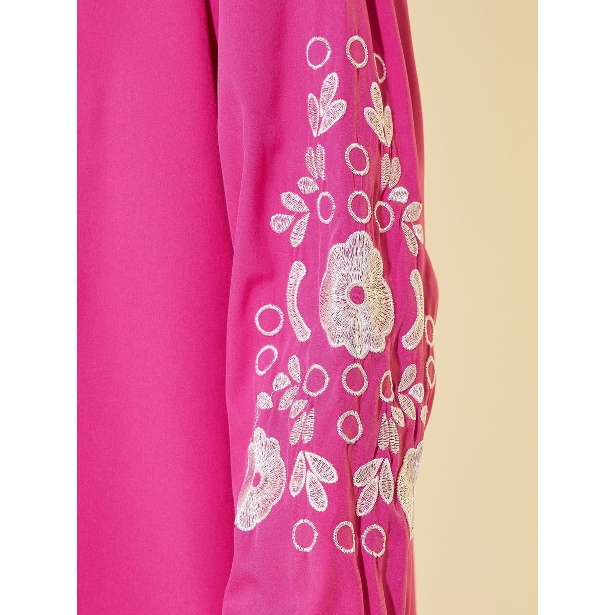 Styli Embroidered Detail Long Sleeve Shirt and Pants Co-Ords-women-clothing-coordsets-image-4