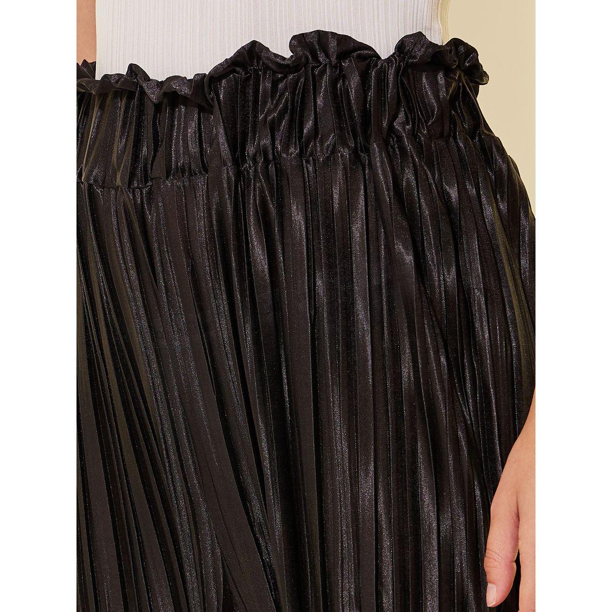بنطال سادة بقصة مريحة وكسرات-women-clothing-bottoms-trousers-image-3