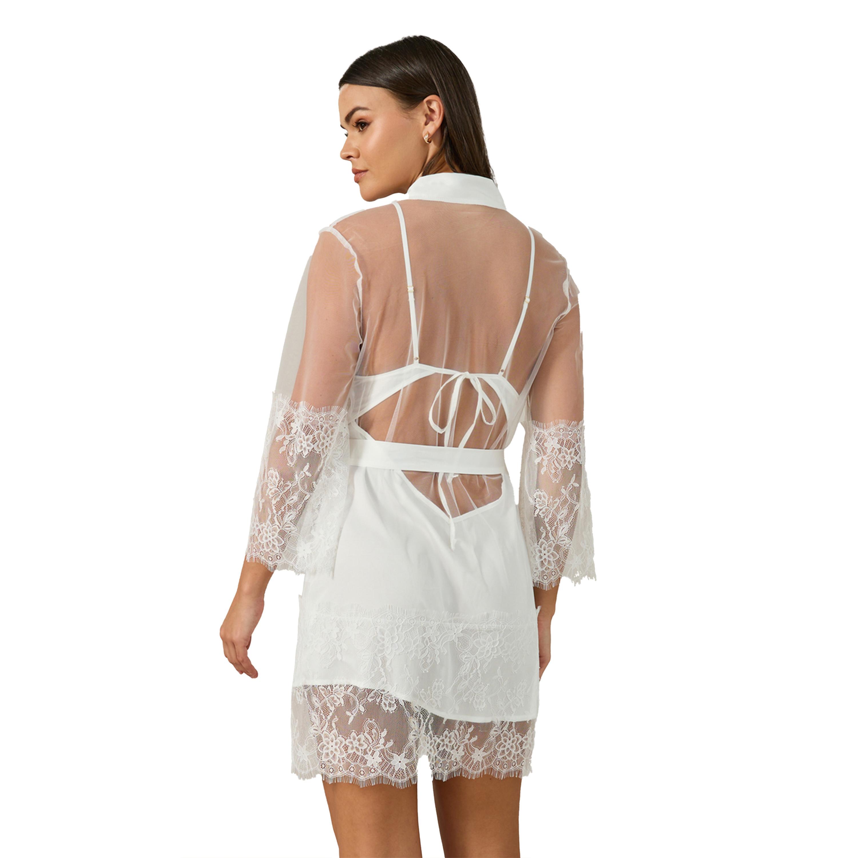 ستايلي - فستان قصير من الدانتيل والساتان-women-clothing-lingerie-babydollsandbodysuits-image-6