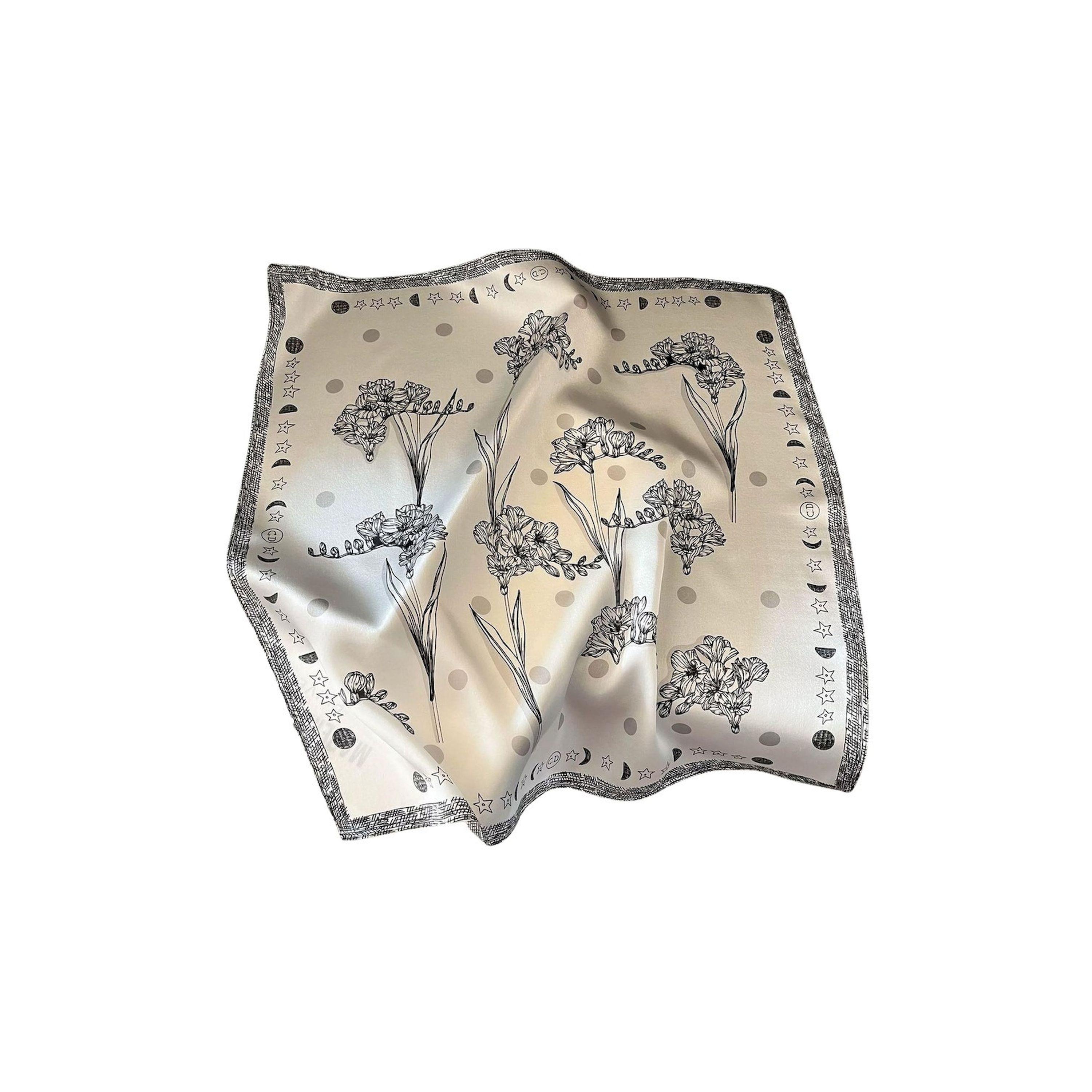 Styli Floral Print Square Neck Scarf-women-clothingaccessories-scarves-image-1