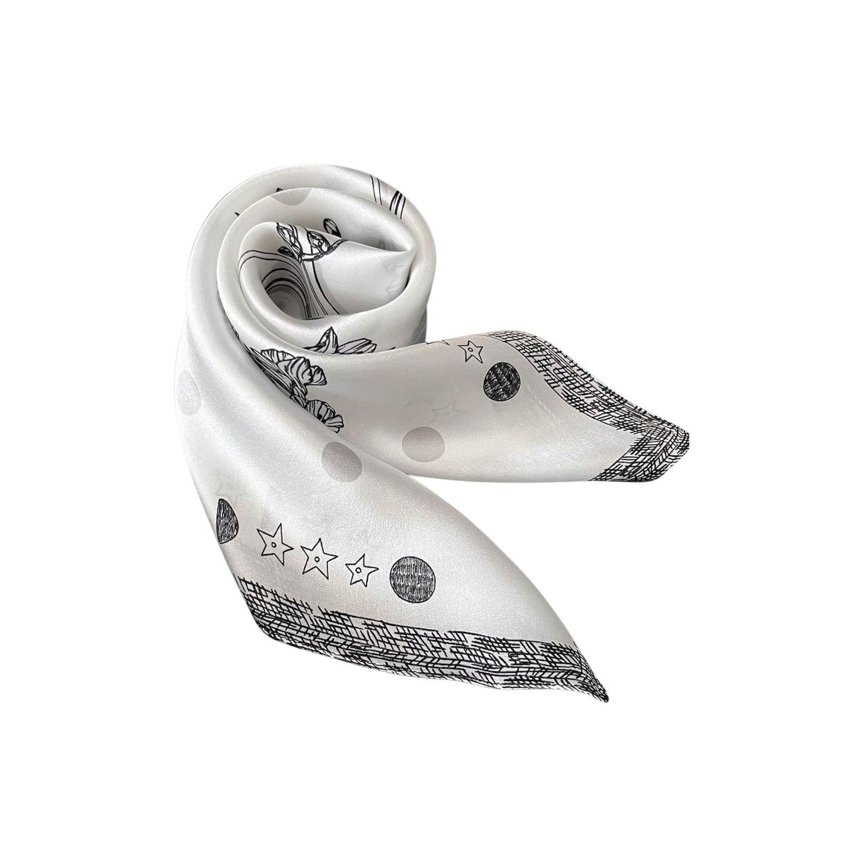 Styli Floral Print Square Neck Scarf-women-clothingaccessories-scarves-image-2