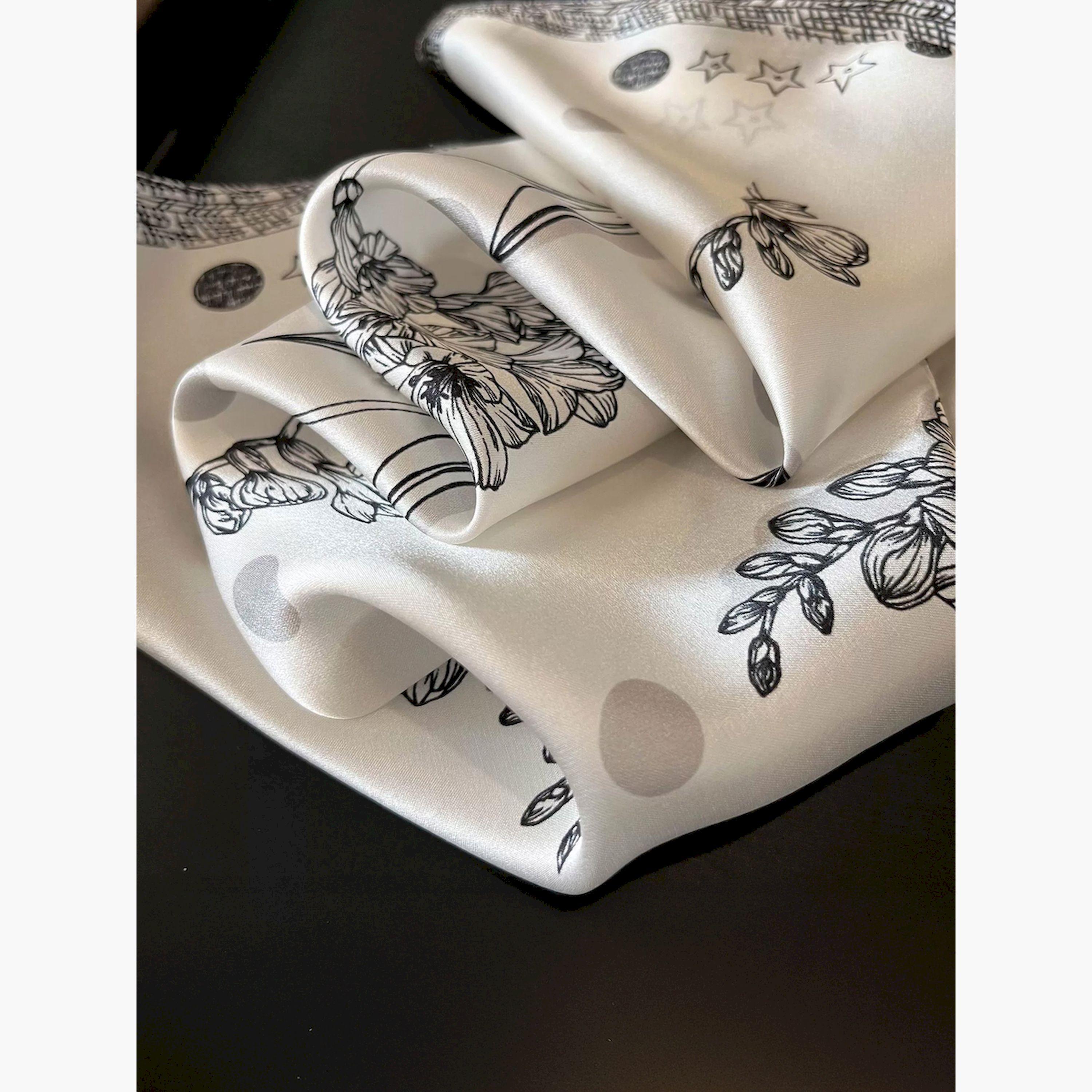Styli Floral Print Square Neck Scarf-women-clothingaccessories-scarves-image-3