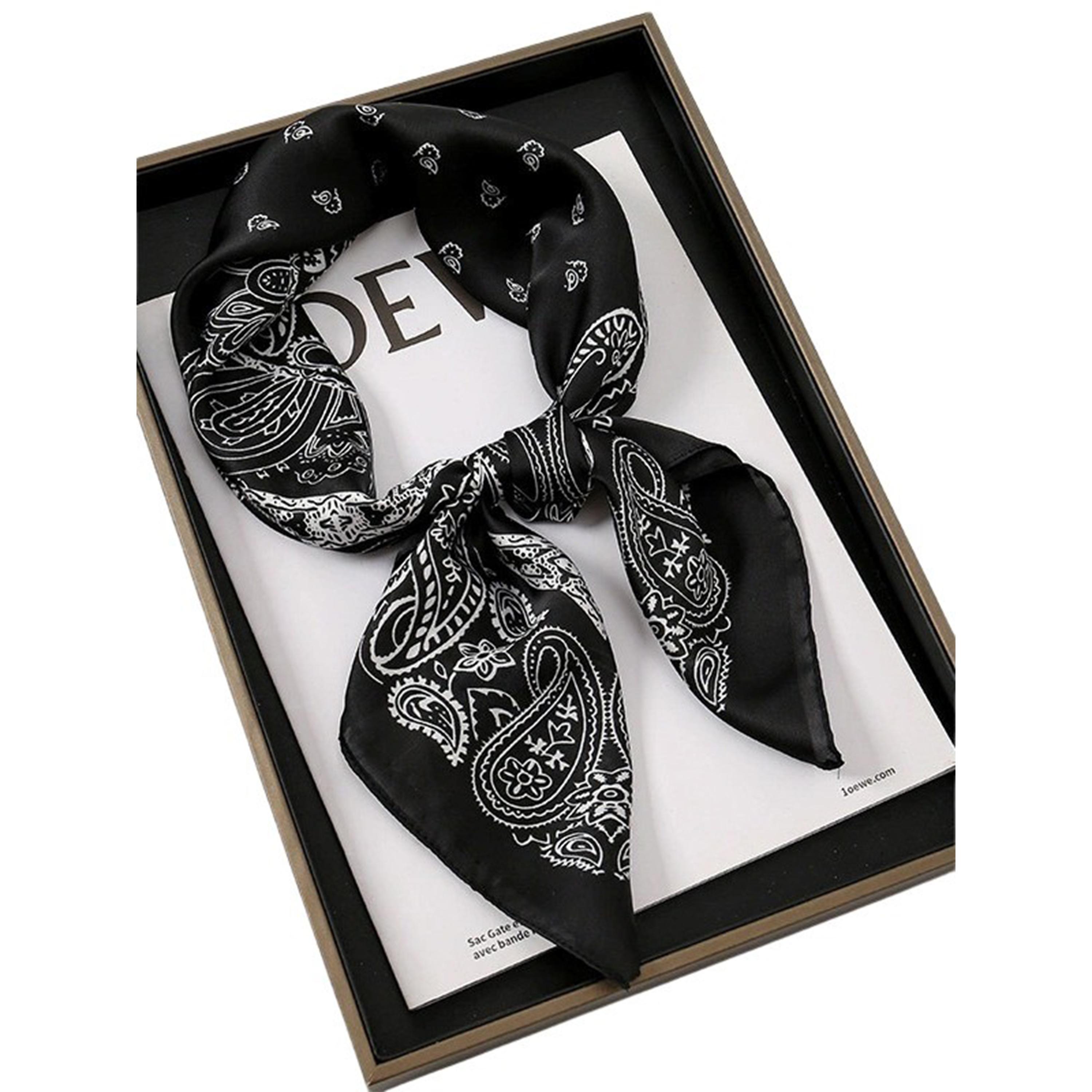 ستايلي - وشاح رقبة مربع بطبعة بيزلي-women-clothingaccessories-scarves-image-1