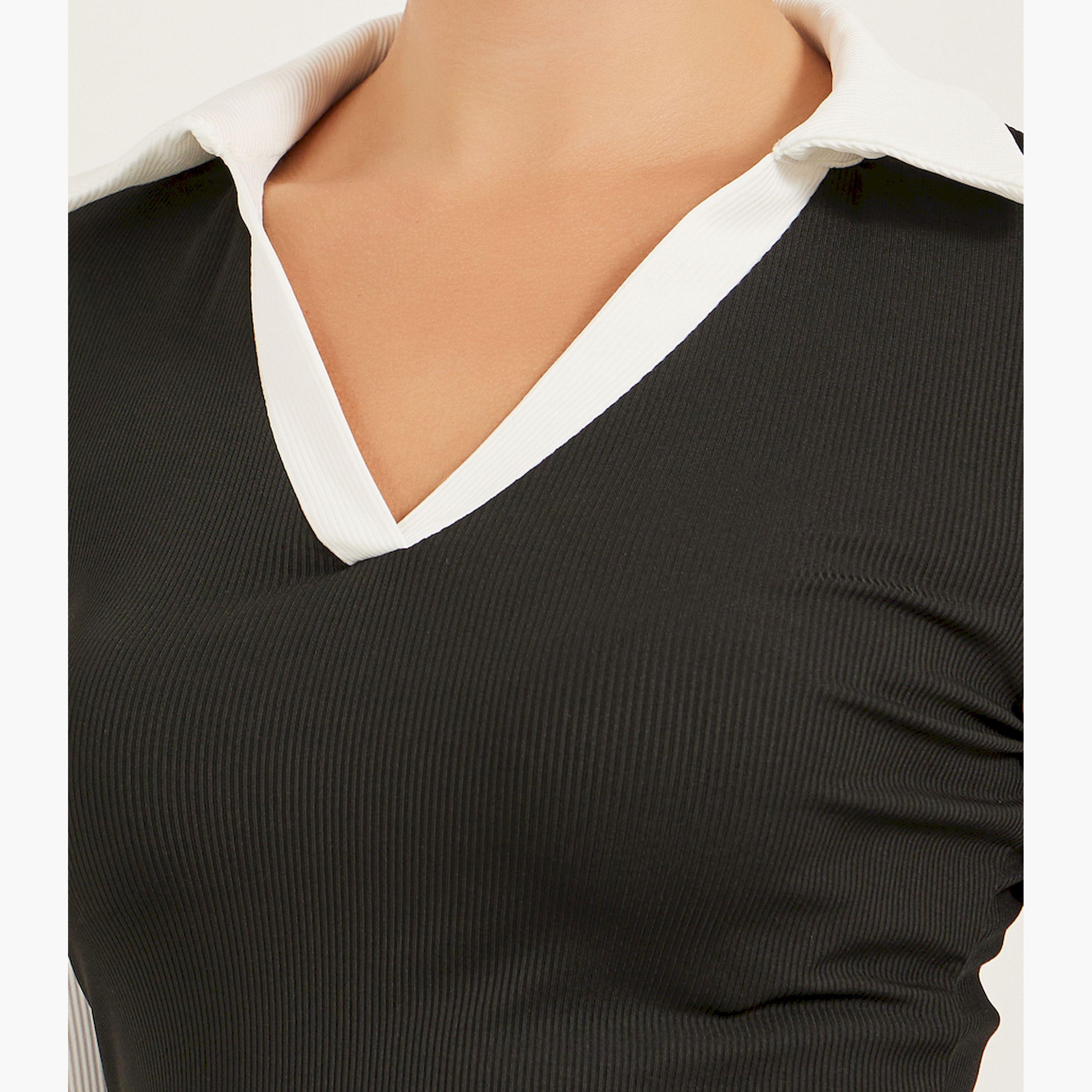 Styli Womens Colorblocked Long Sleeve T-Shirt-women-clothing-tshirts-image-3