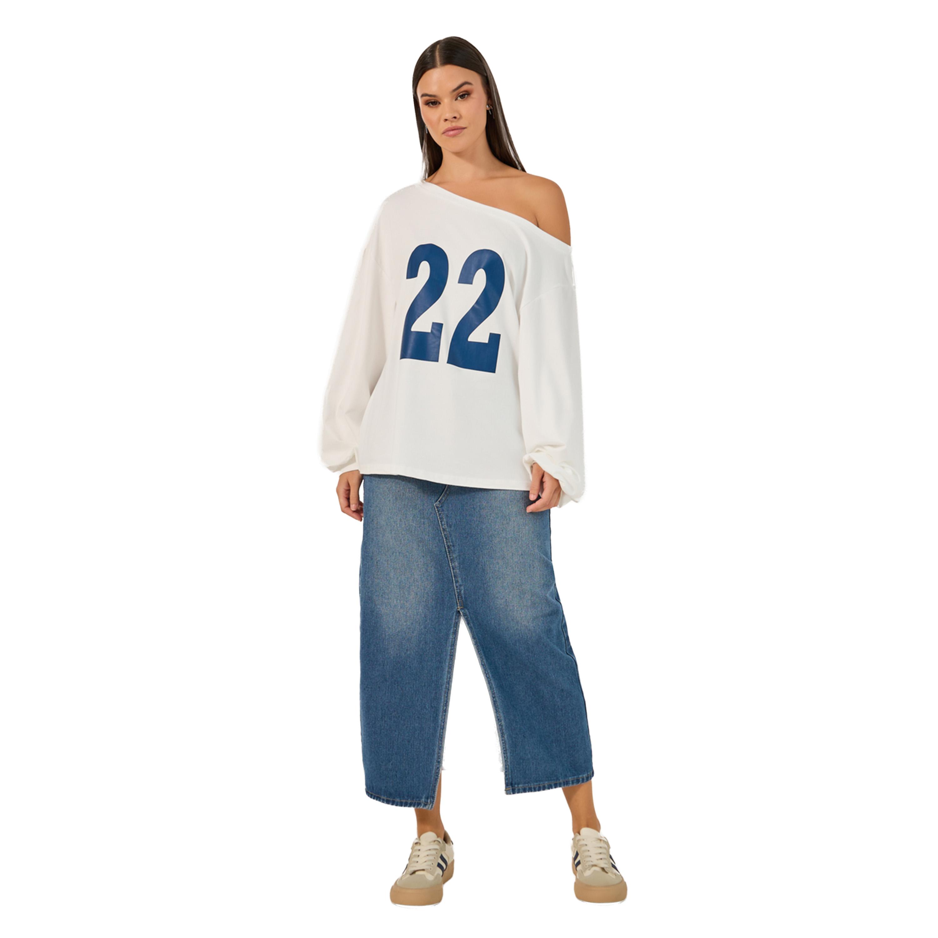 ستايلي - تي شيرت مطبوع بأكمام مكشوفة-women-clothing-tshirts-image-2