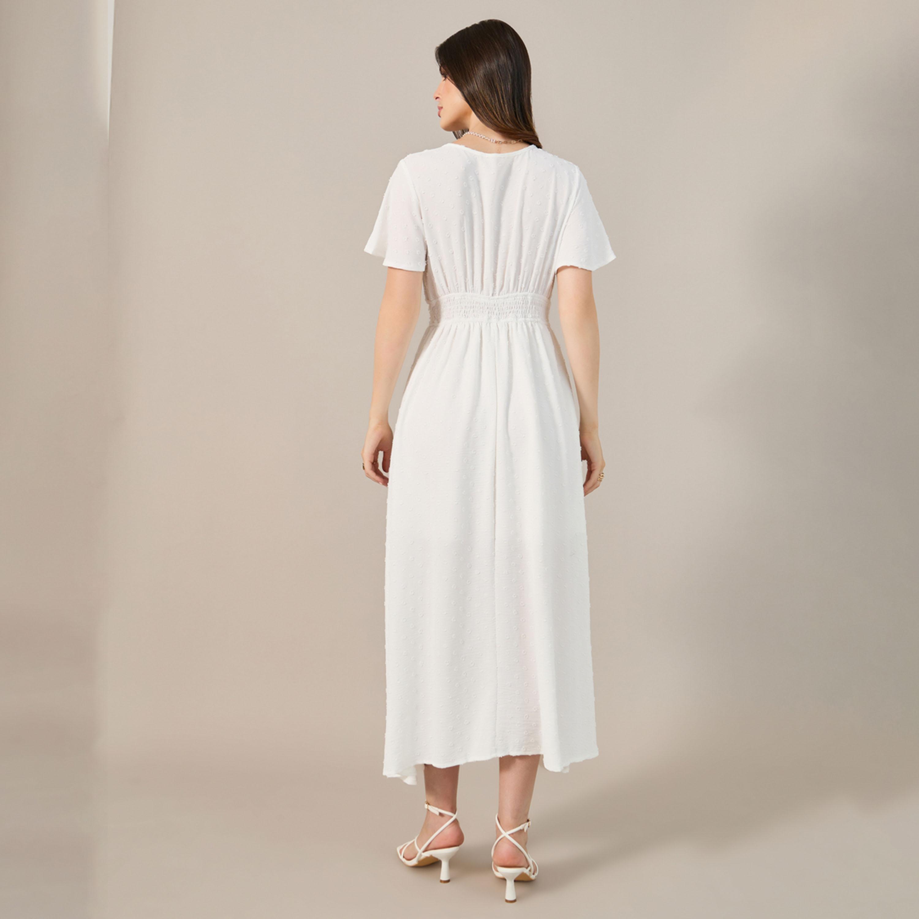 Styli Womens Solid Short Sleeve Summer Dress-women-clothing-dresses-image-5