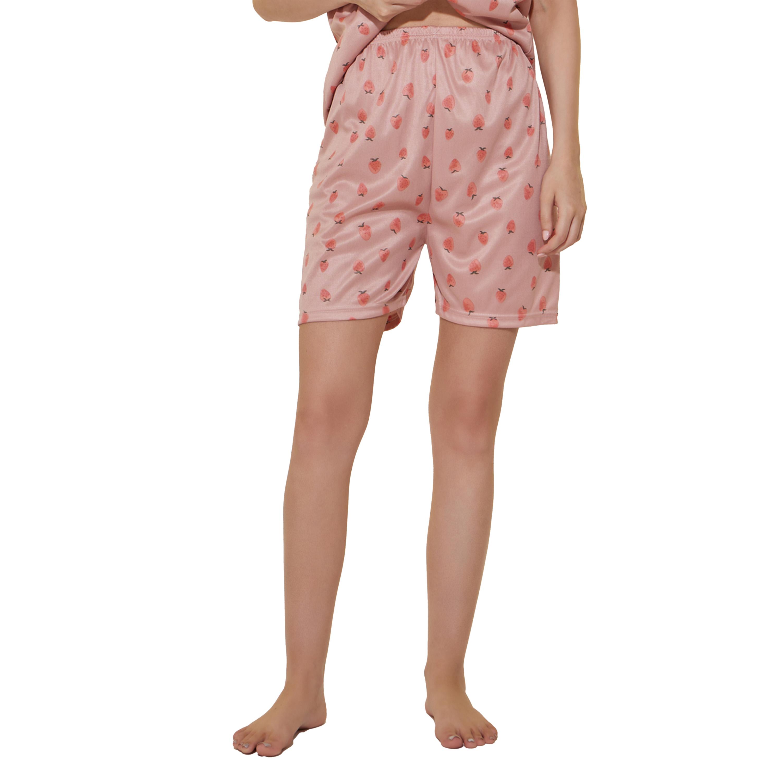 Styli Strawberry Print Short Sleeve Shirt and Shorts Set-women-clothing-nightwear-pyjamas-shortsets-image-5