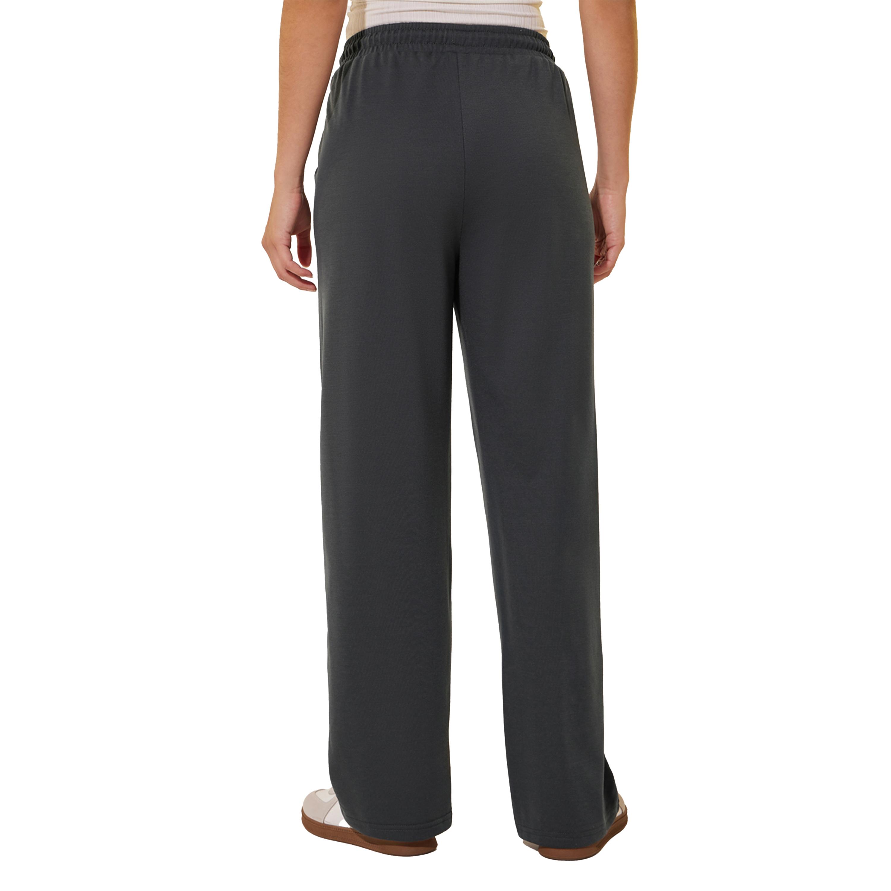 Styli Soild Letter Print Loose Fit Pants-women-clothing-bottoms-trousers-image-4