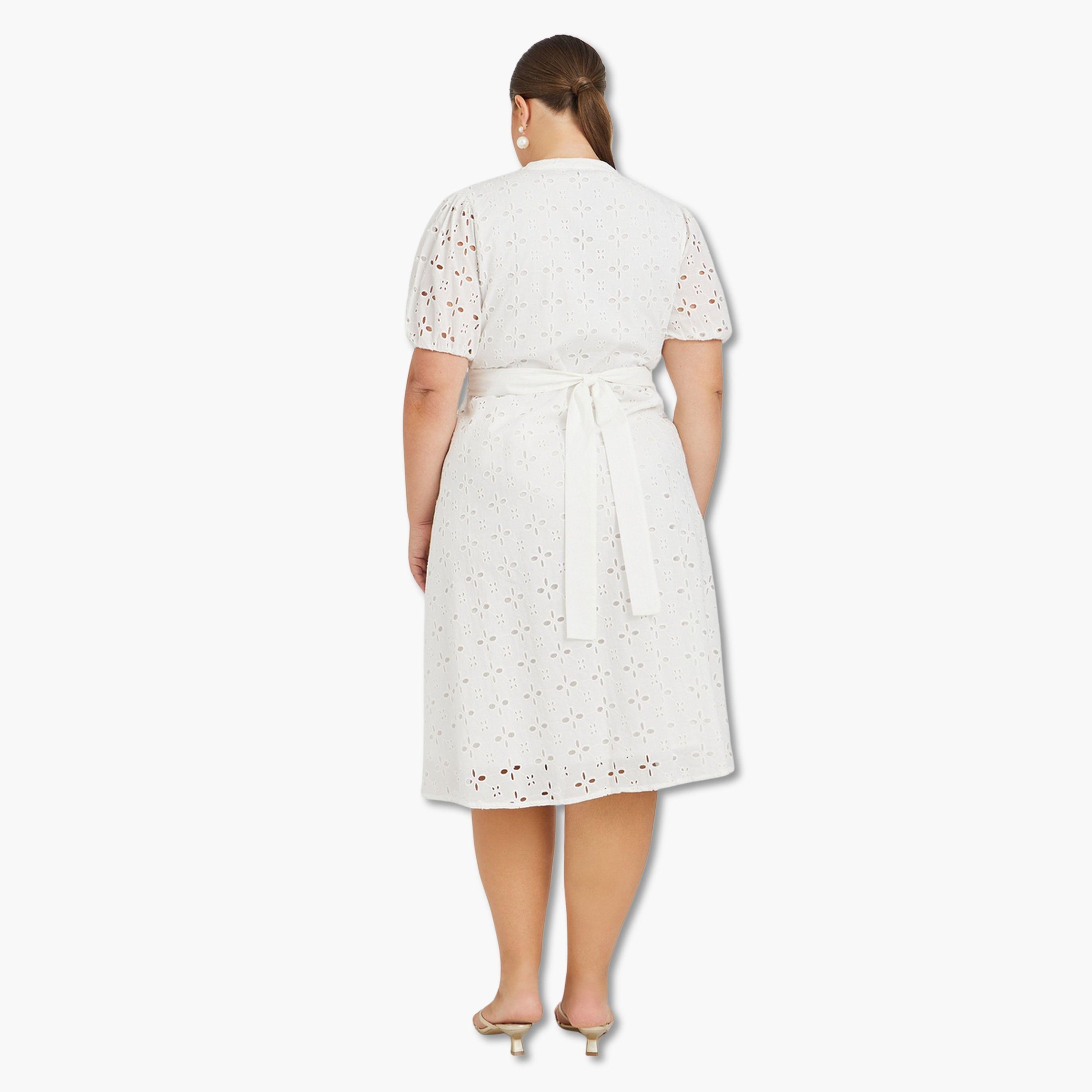 Styli Plus Size Broderie Anglaise Shirt Midi Dress-women-clothing-dresses-image-5