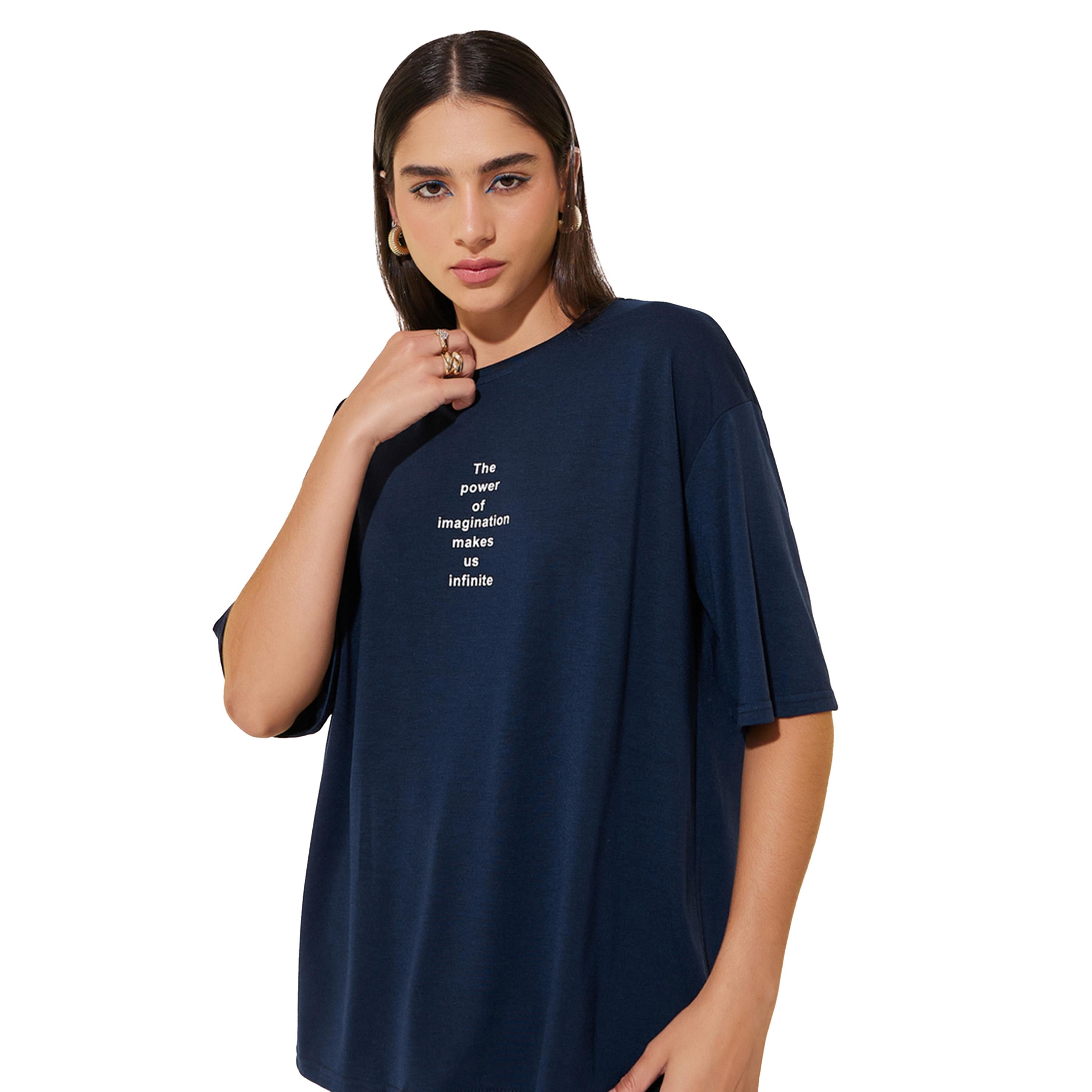 Styli Slogan Print Short Sleeve Oversized T-Shirt-women-clothing-tshirts-image-3